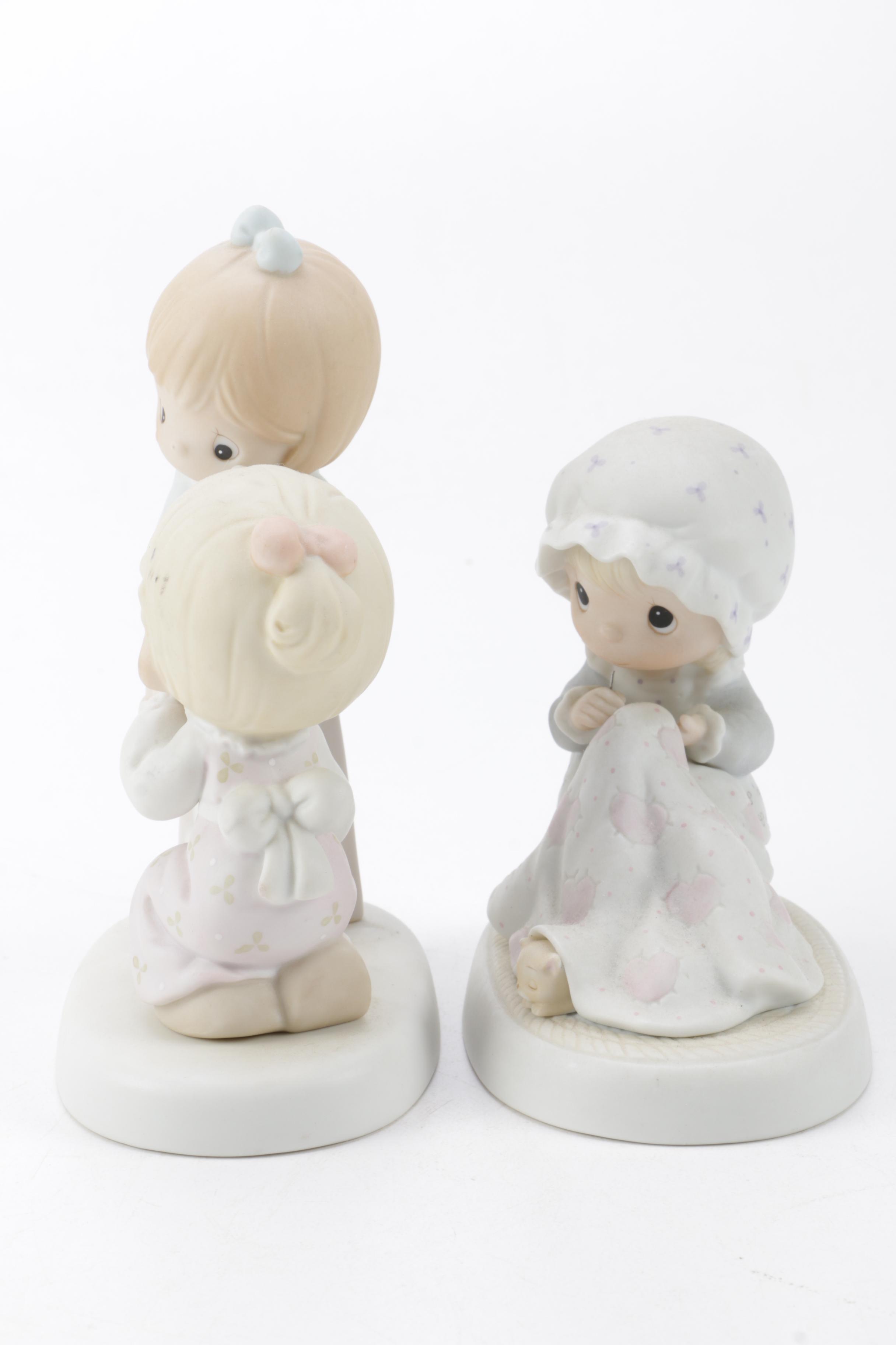 A Collection of Precious Moments Figurines