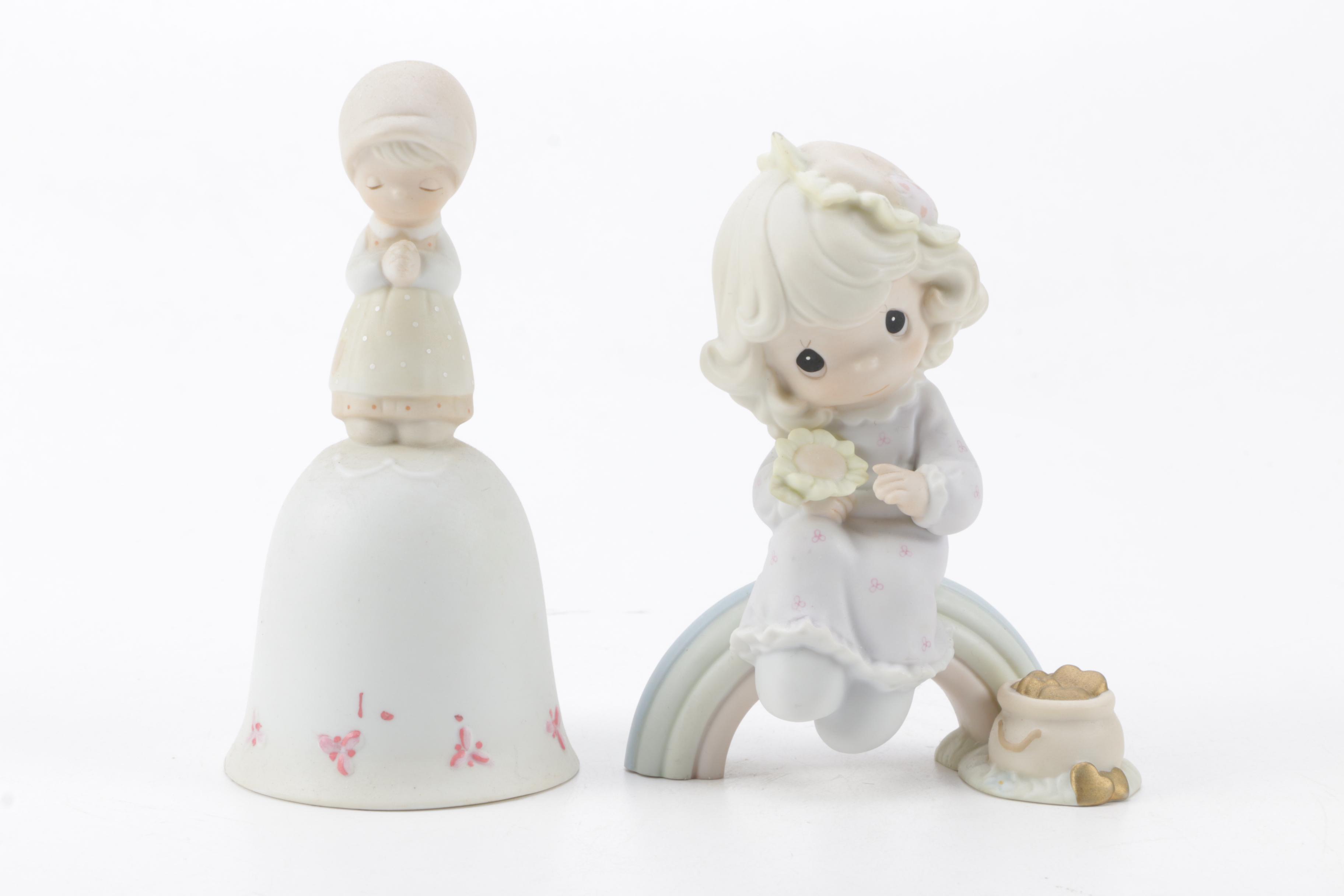 A Collection of Precious Moments Figurines