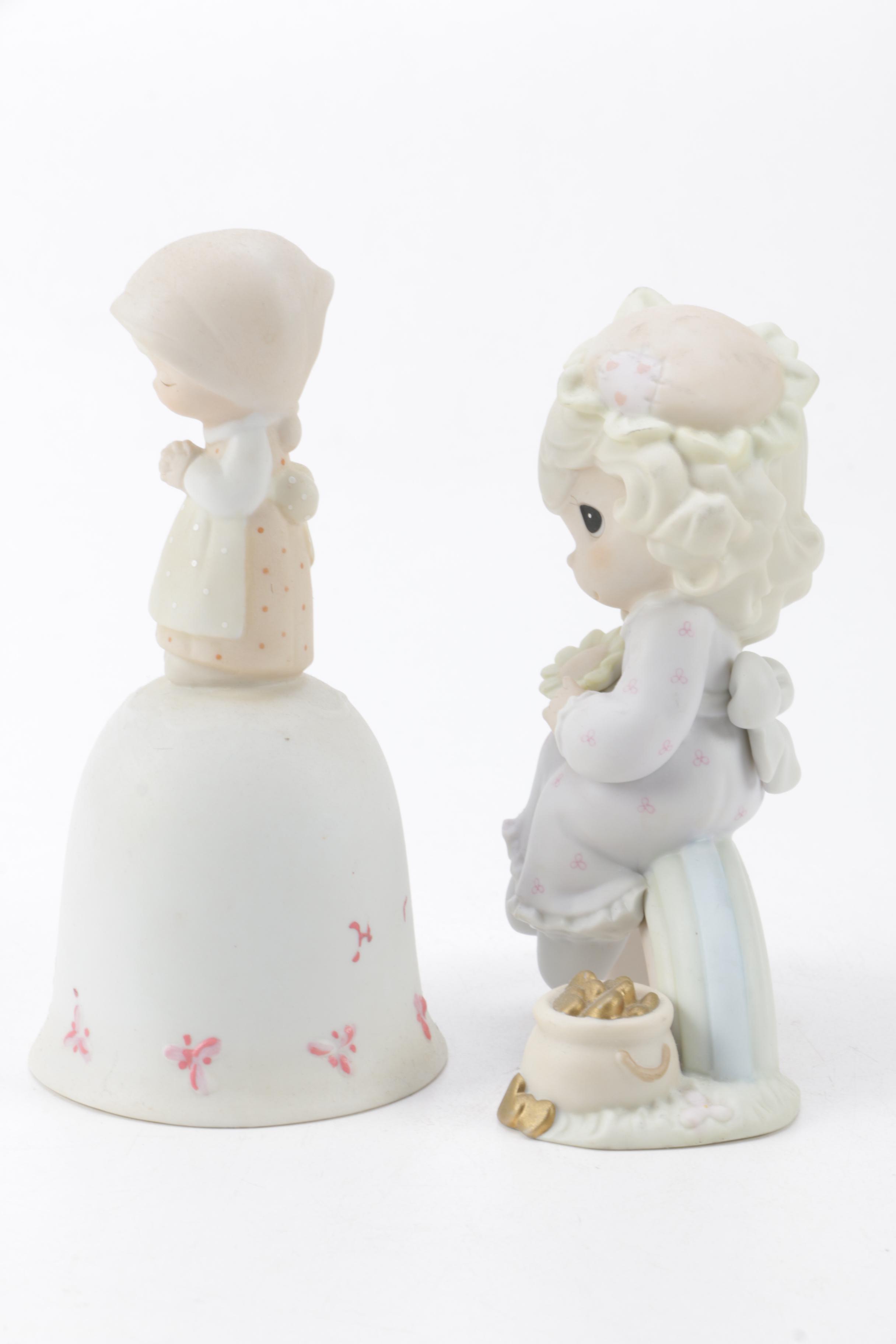 A Collection of Precious Moments Figurines
