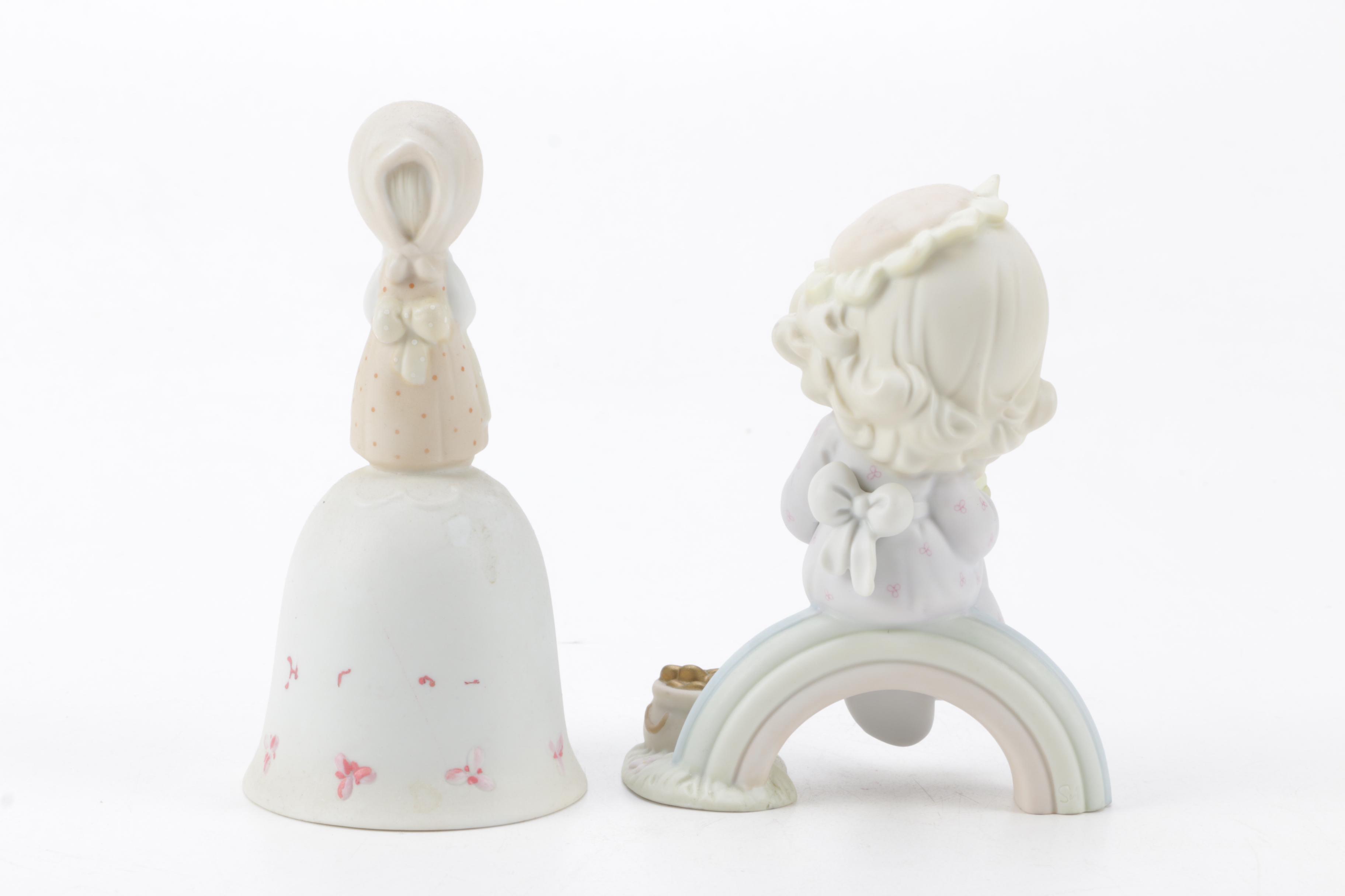 A Collection of Precious Moments Figurines
