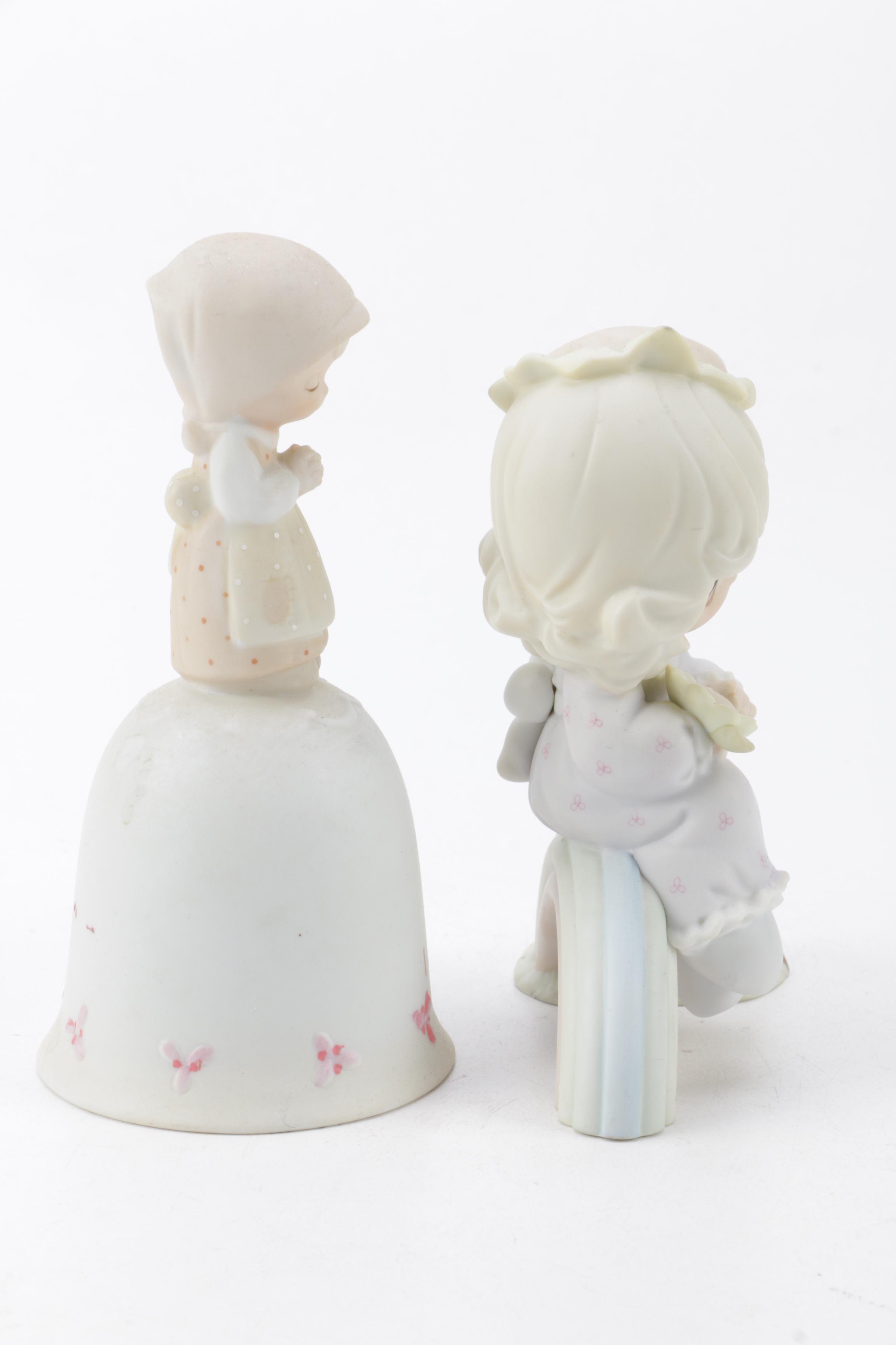 A Collection of Precious Moments Figurines