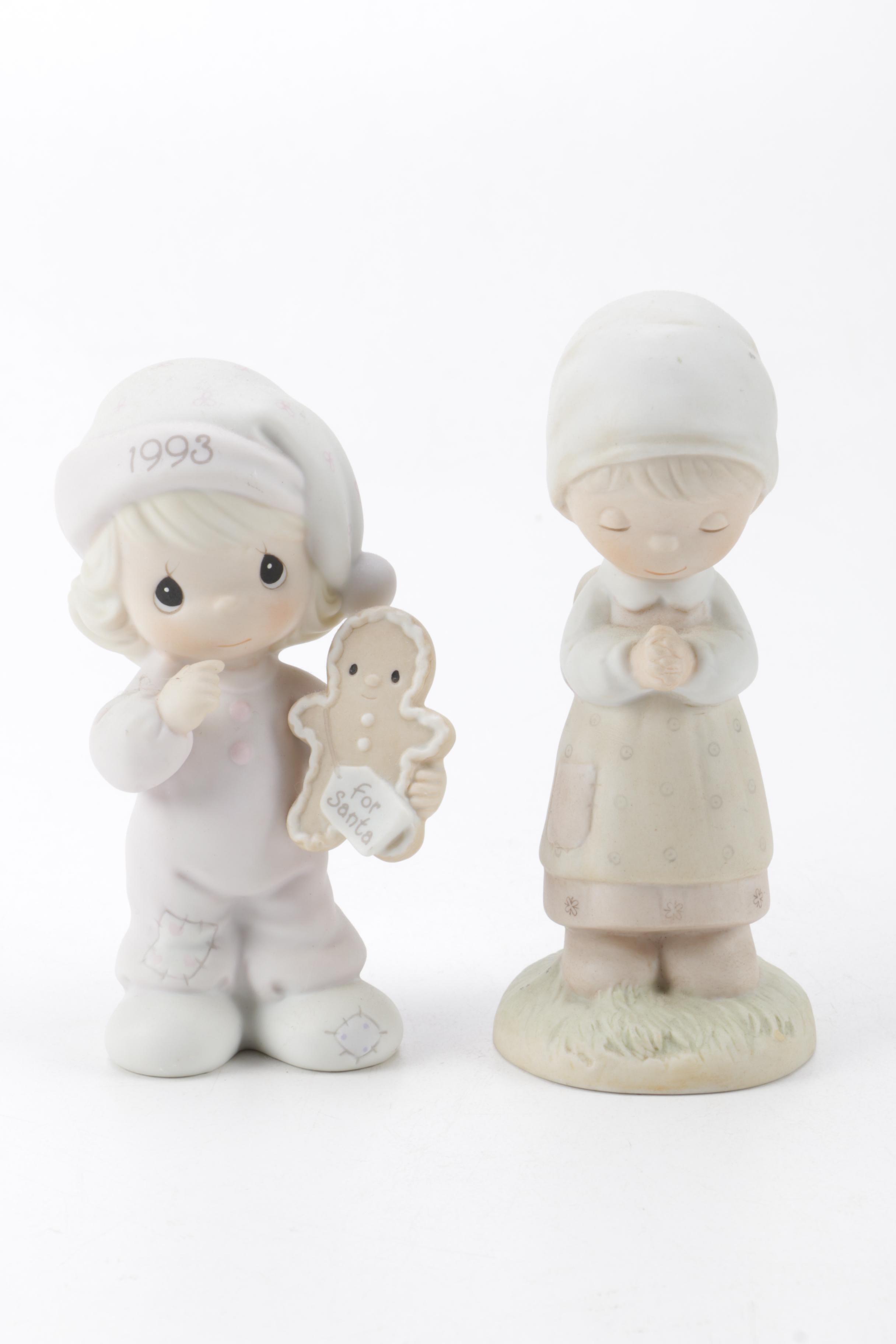A Collection of Precious Moments Figurines