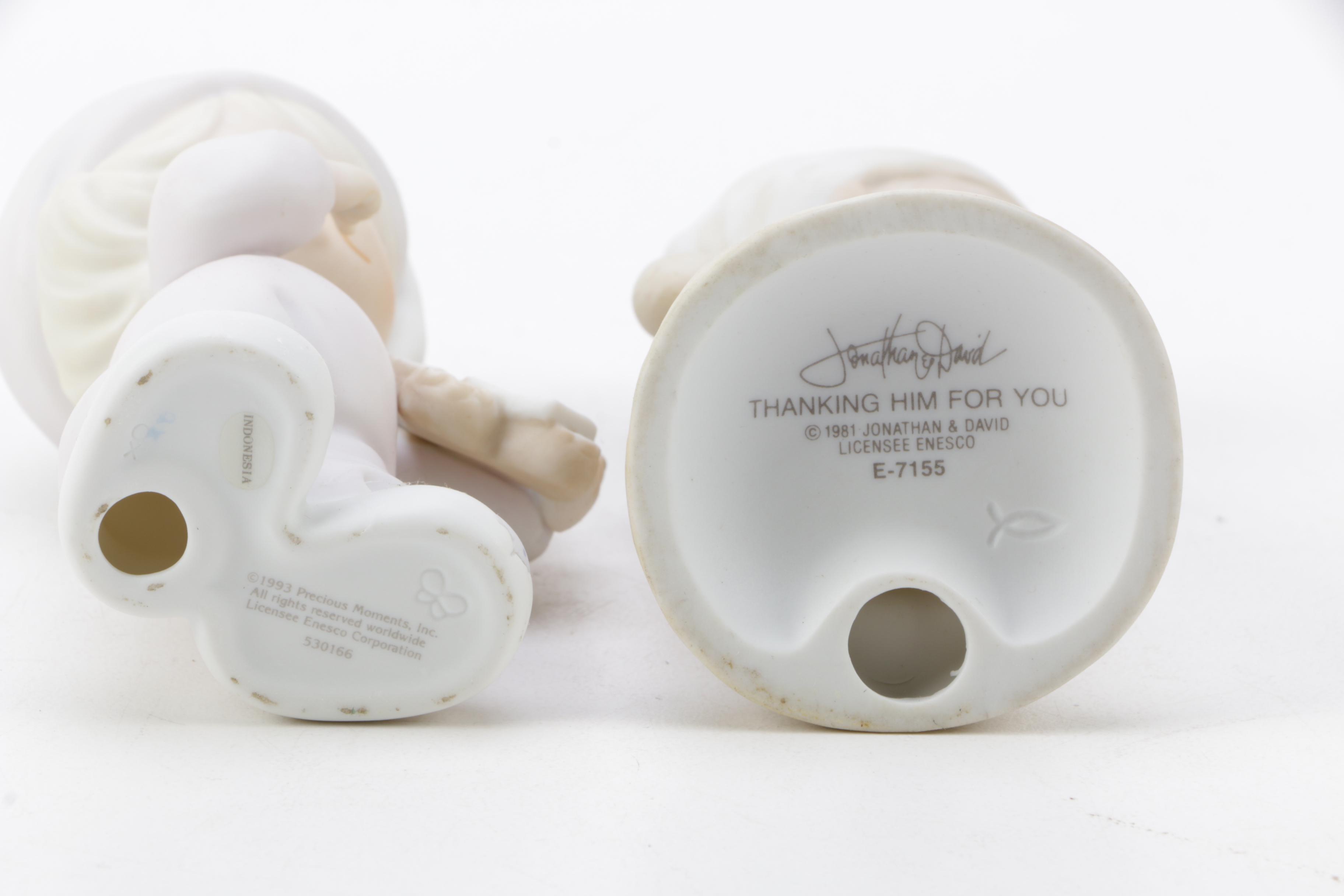 A Collection of Precious Moments Figurines