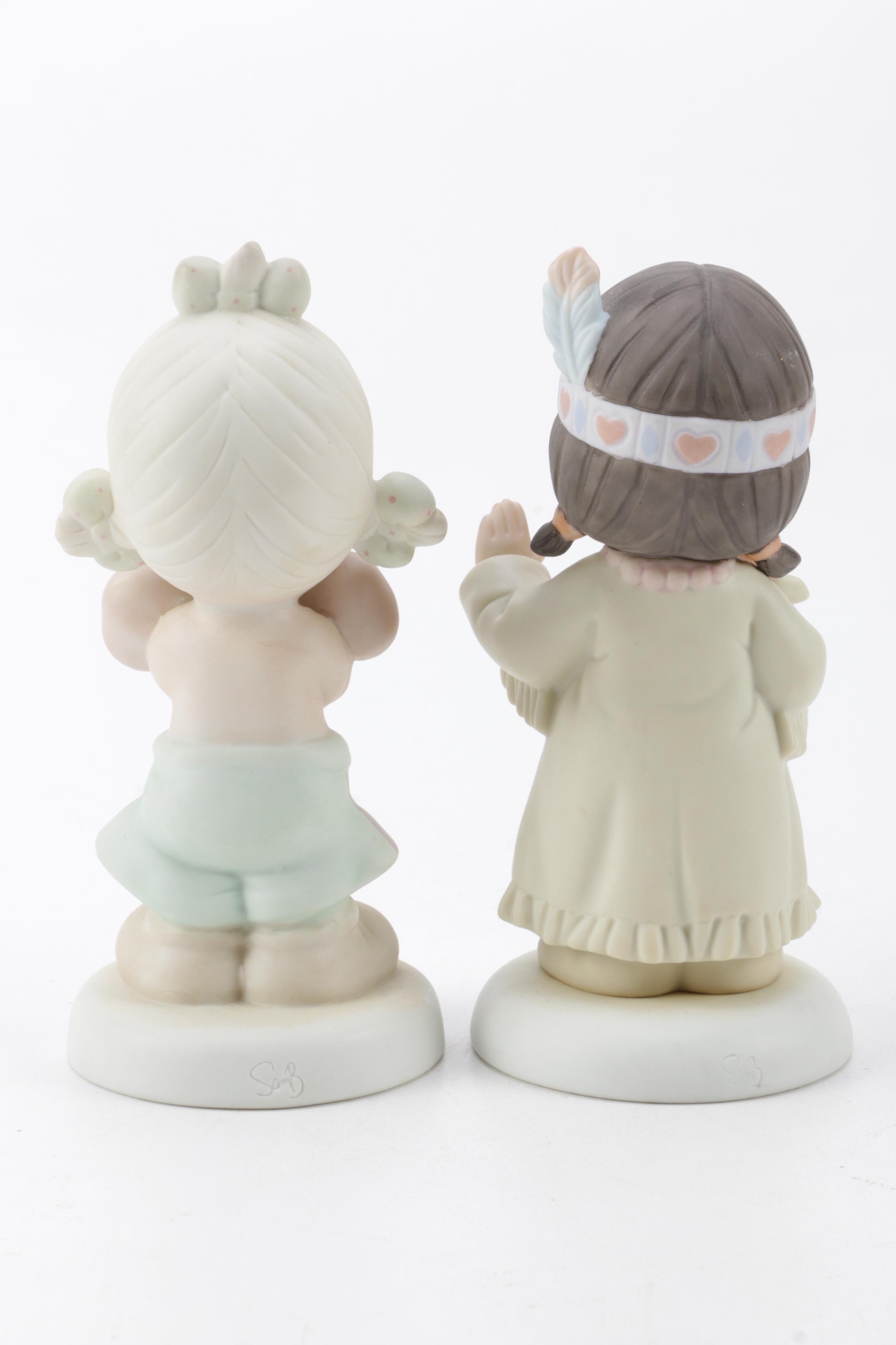 A Collection of Precious Moments Figurines