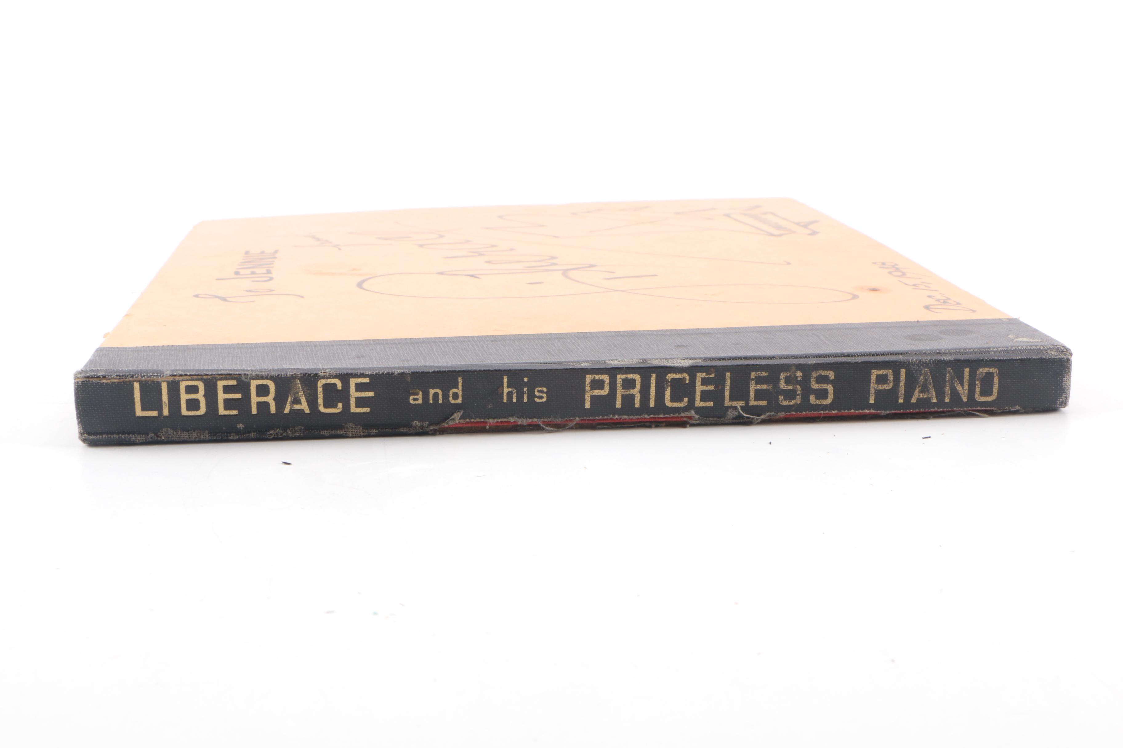 Autographed Liberace 78 rpm Record Album