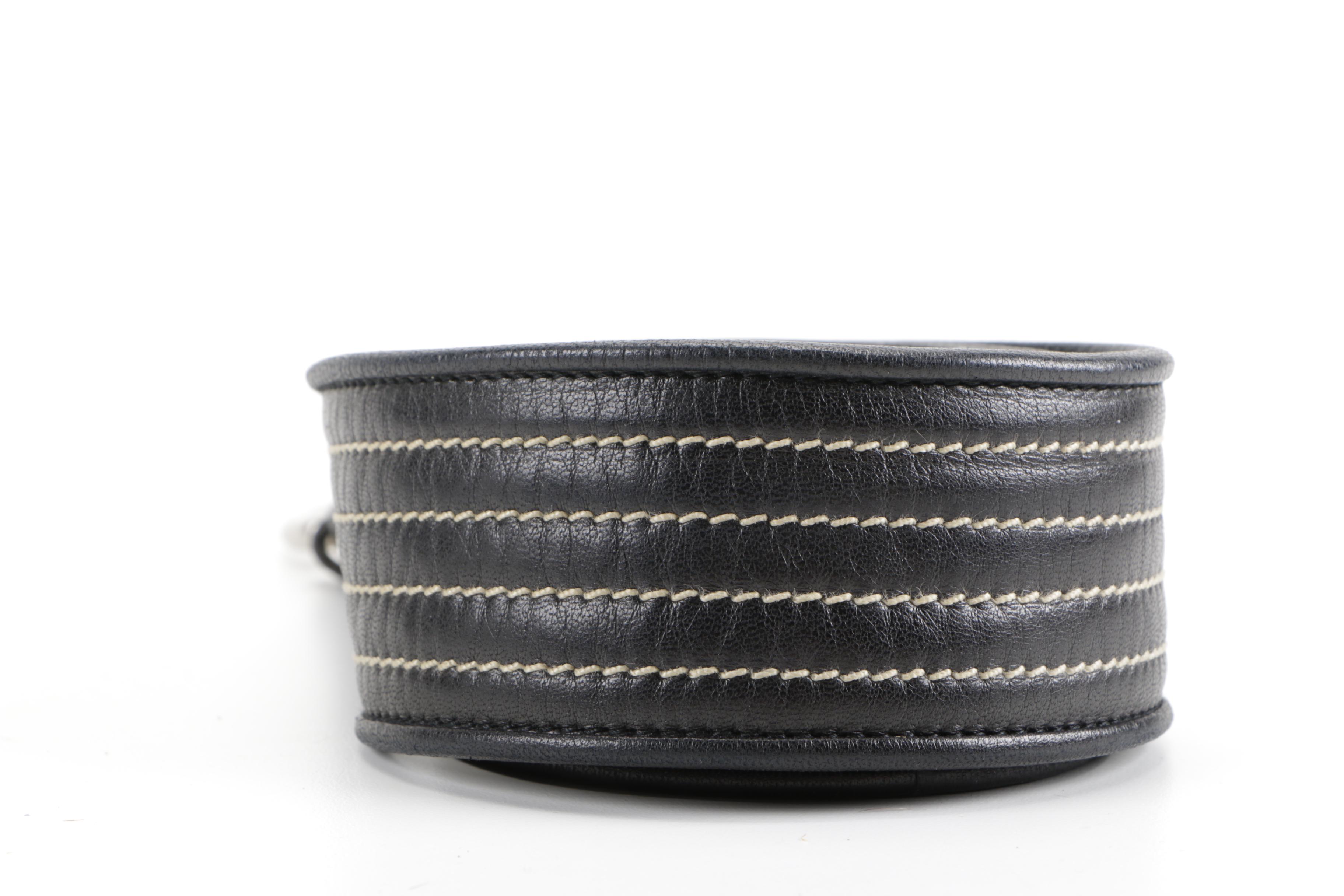 Prada Black Leather Belt