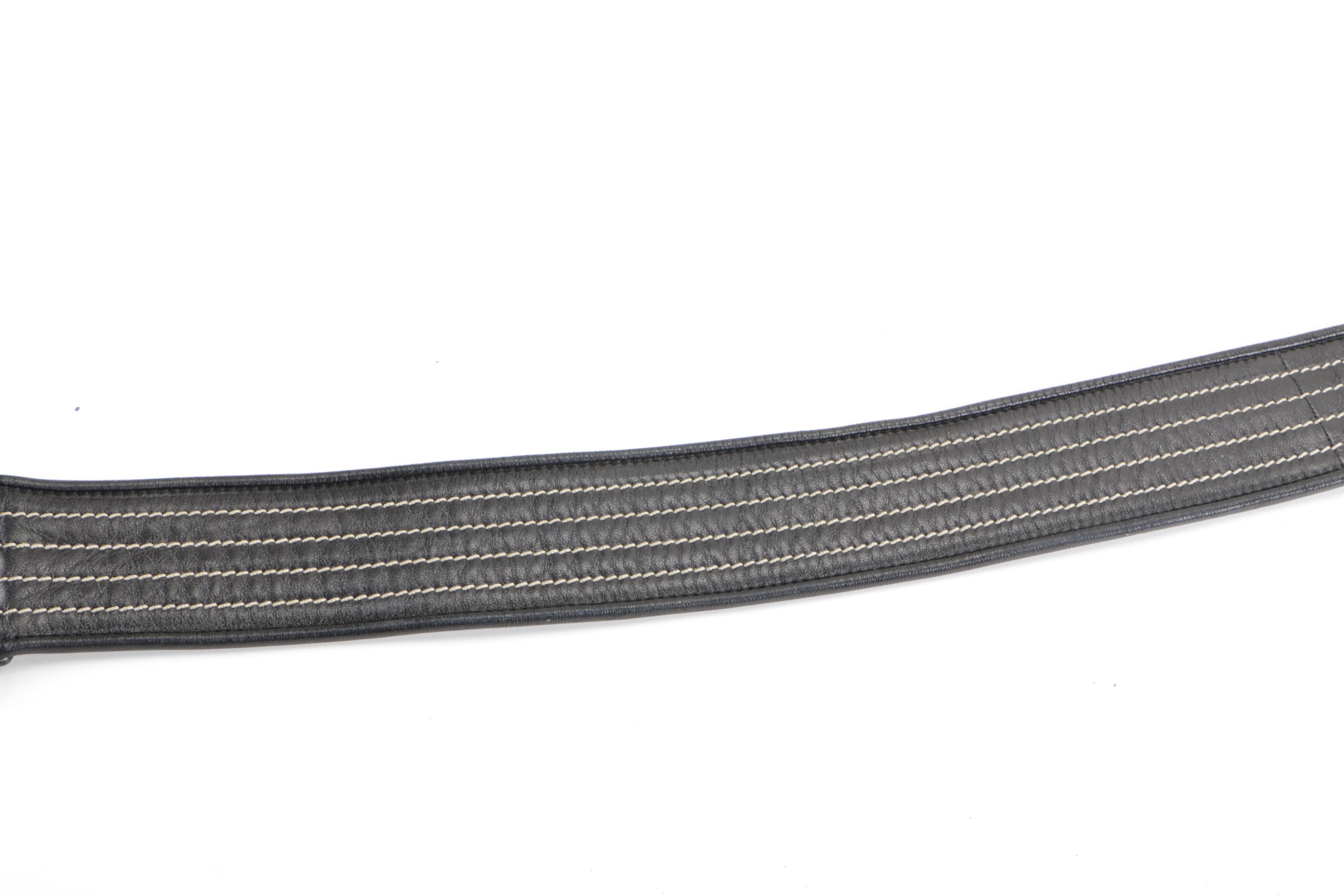 Prada Black Leather Belt