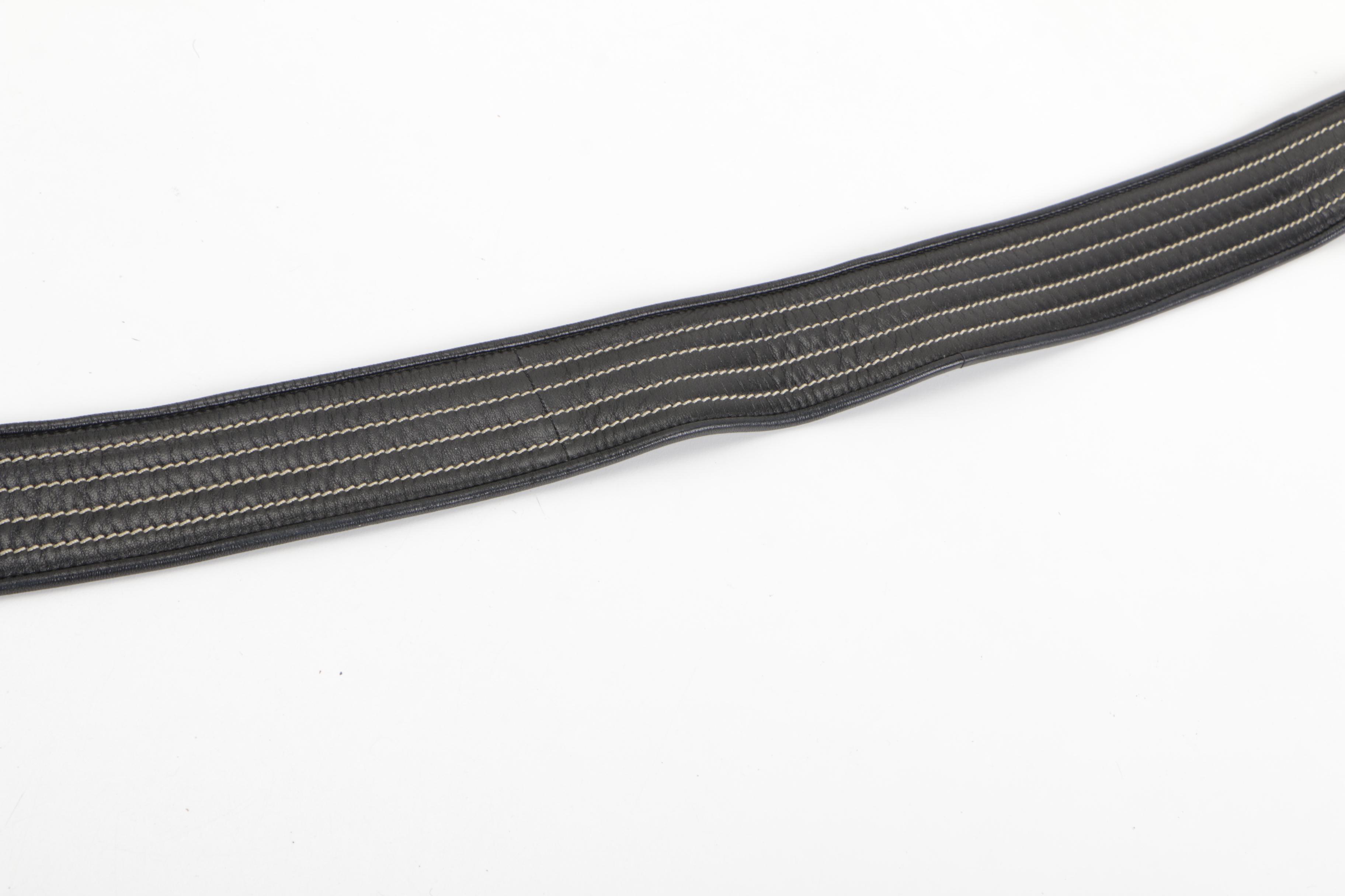 Prada Black Leather Belt