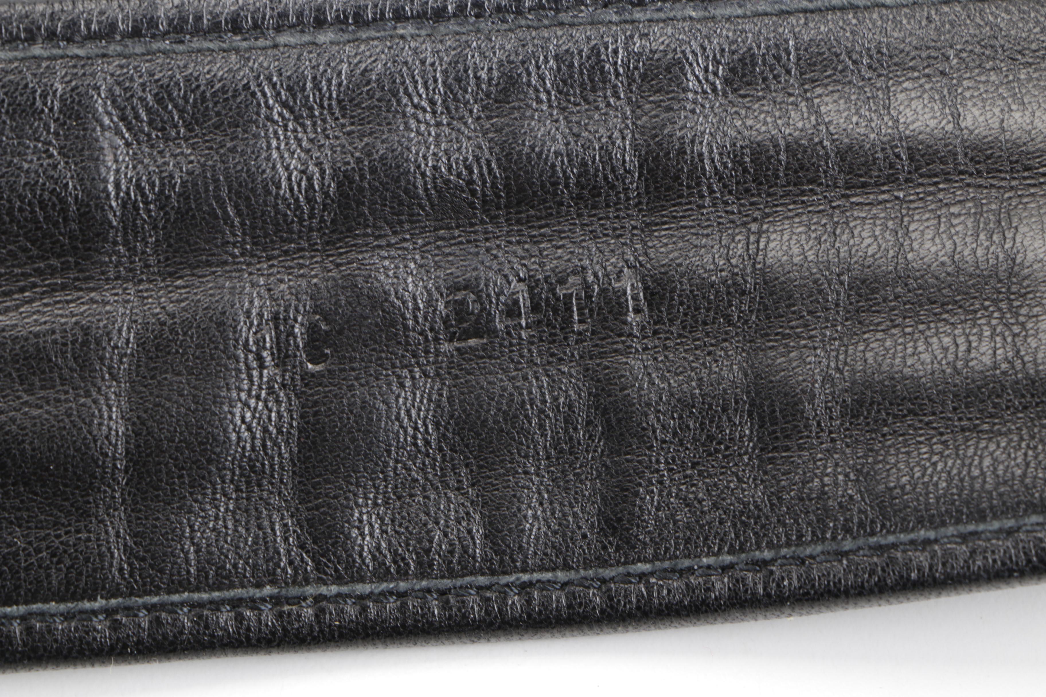 Prada Black Leather Belt