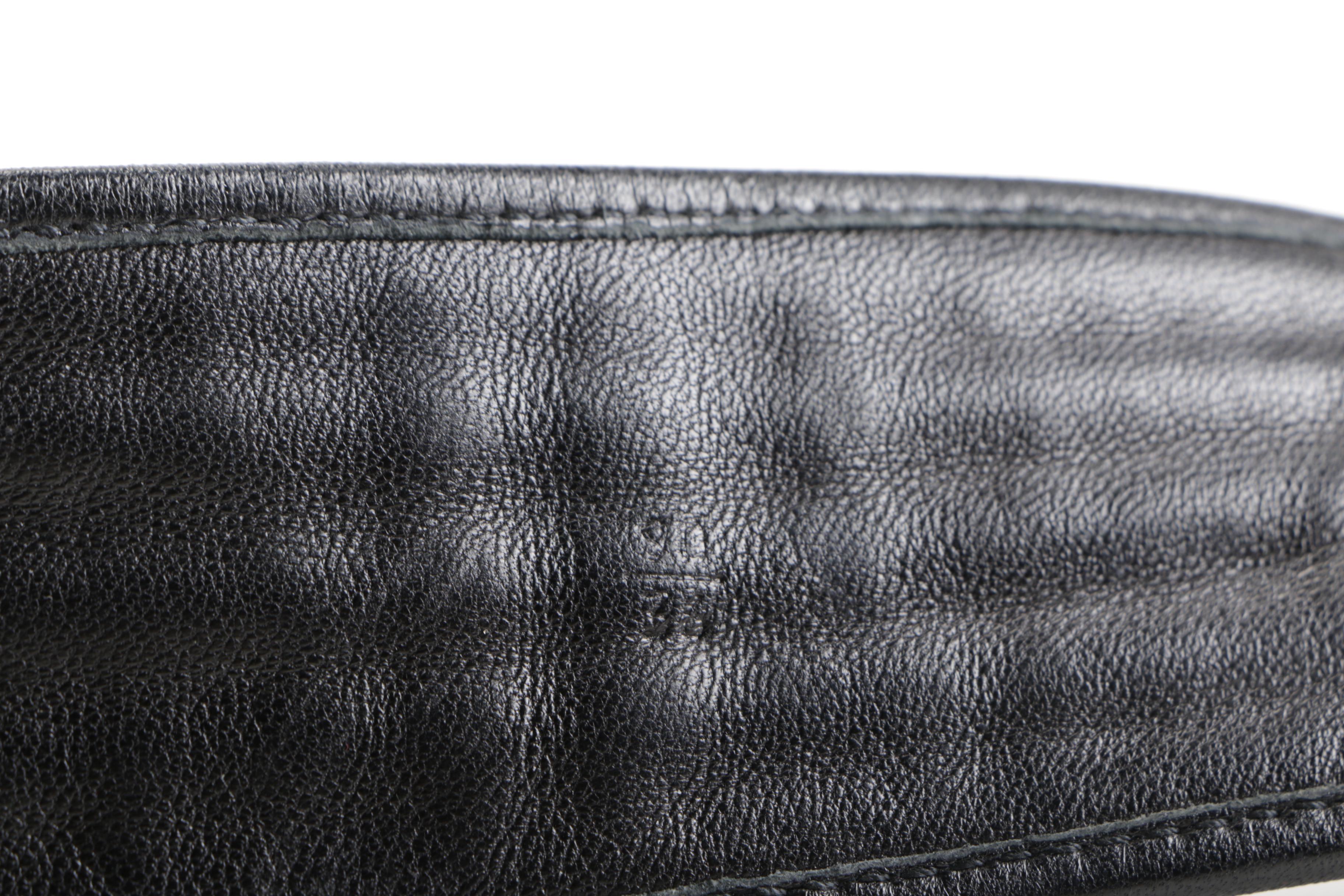 Prada Black Leather Belt