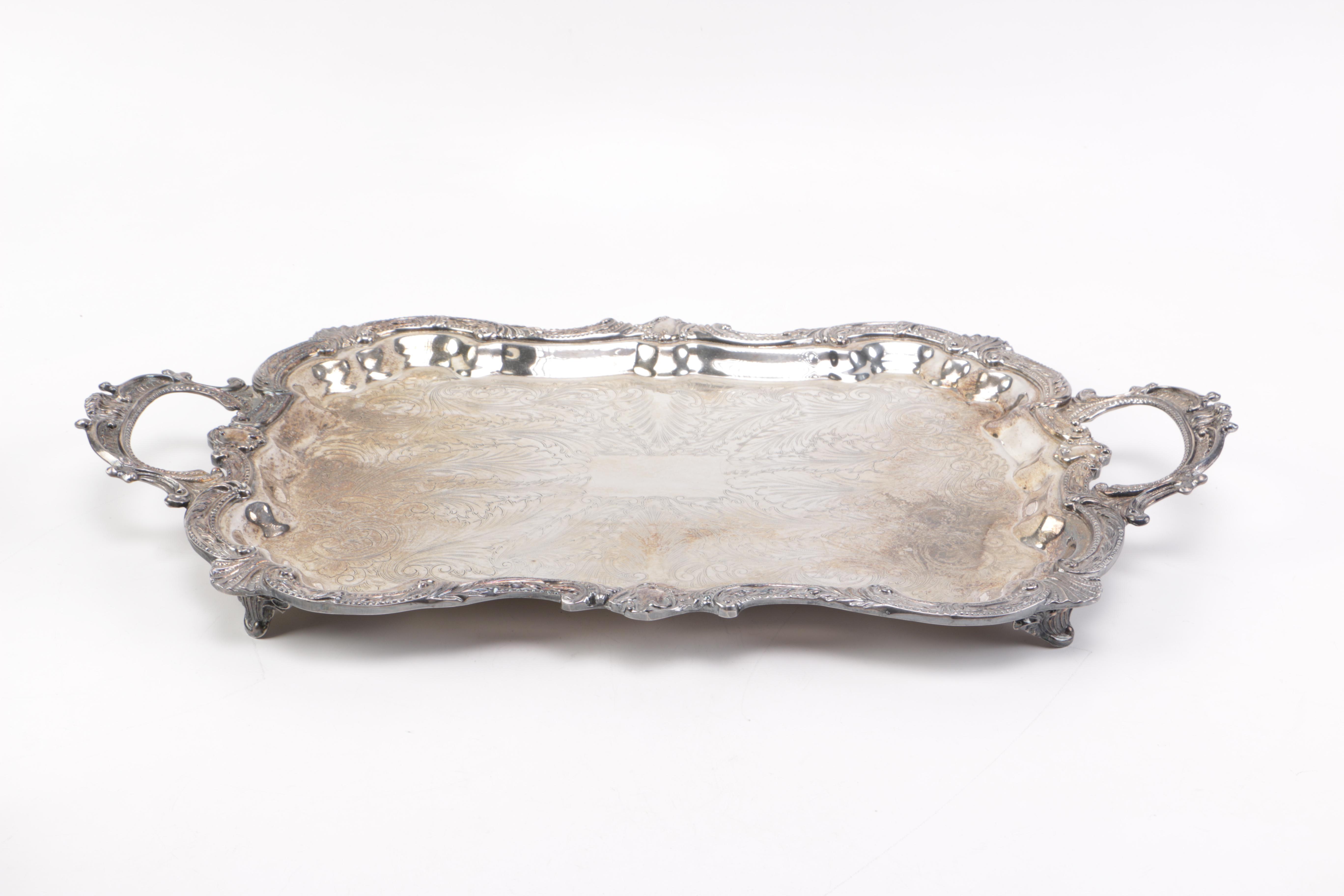 Birmingham Silver Co. Silver Plate Coffee Service with Platter