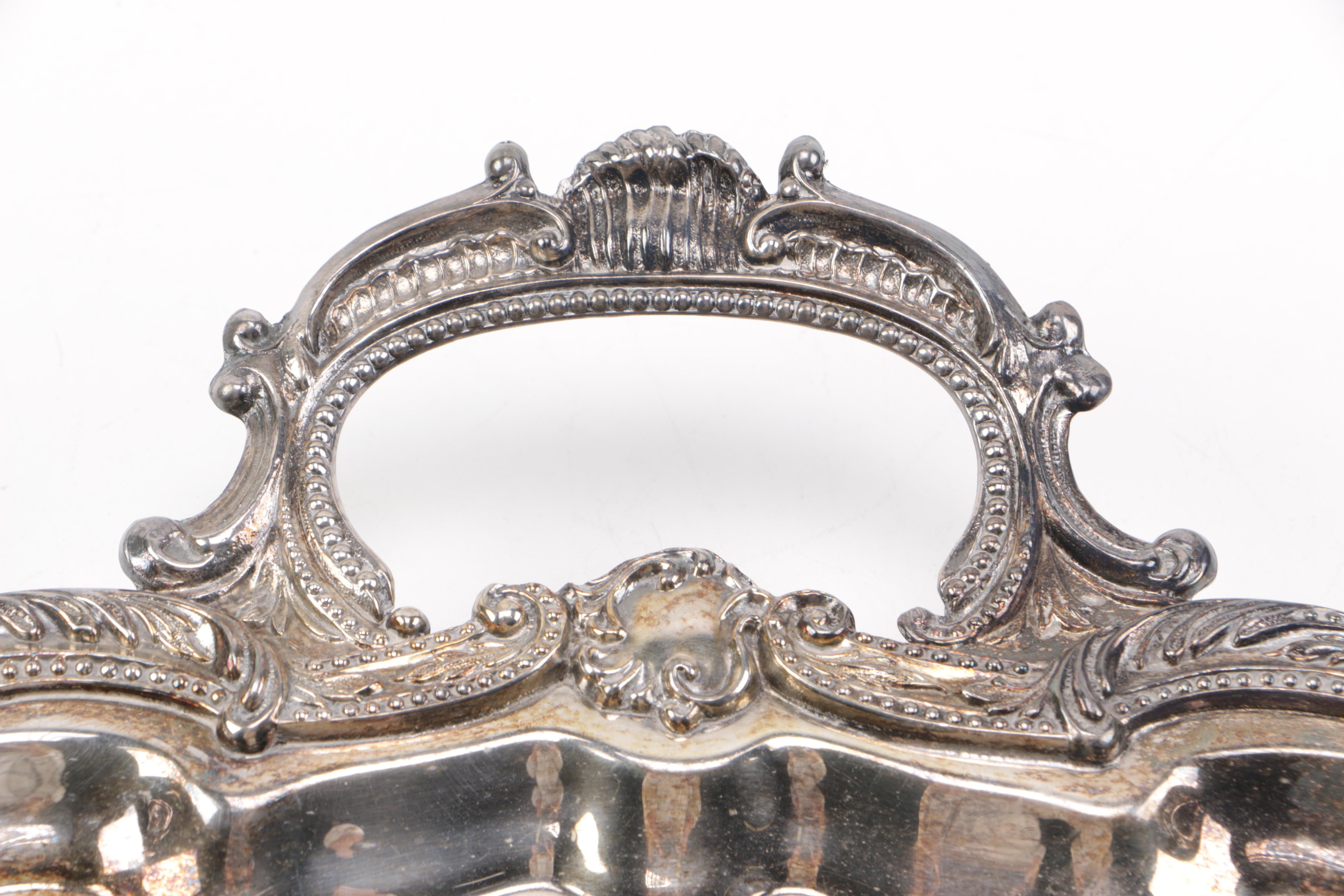 Birmingham Silver Co. Silver Plate Coffee Service with Platter
