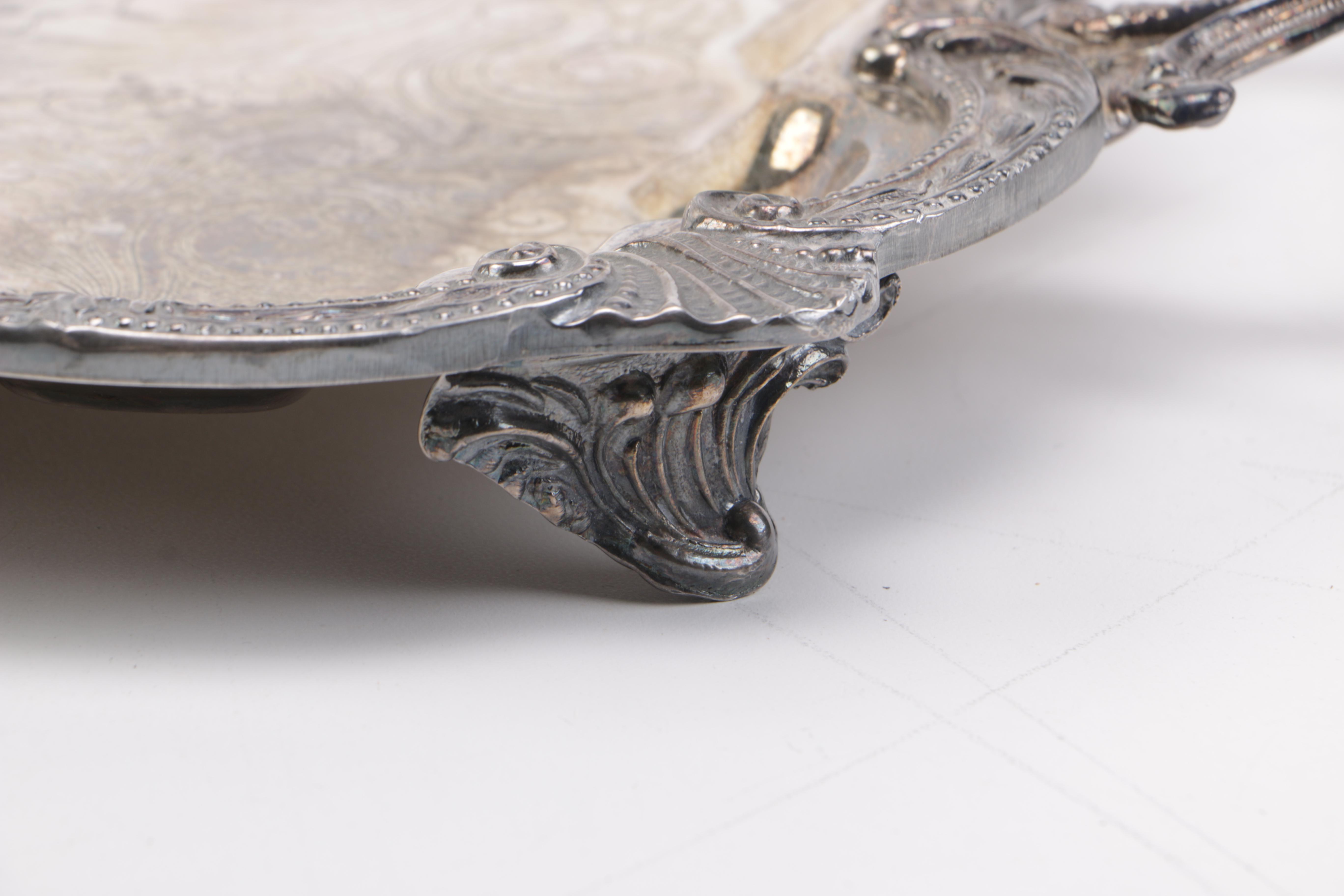 Birmingham Silver Co. Silver Plate Coffee Service with Platter