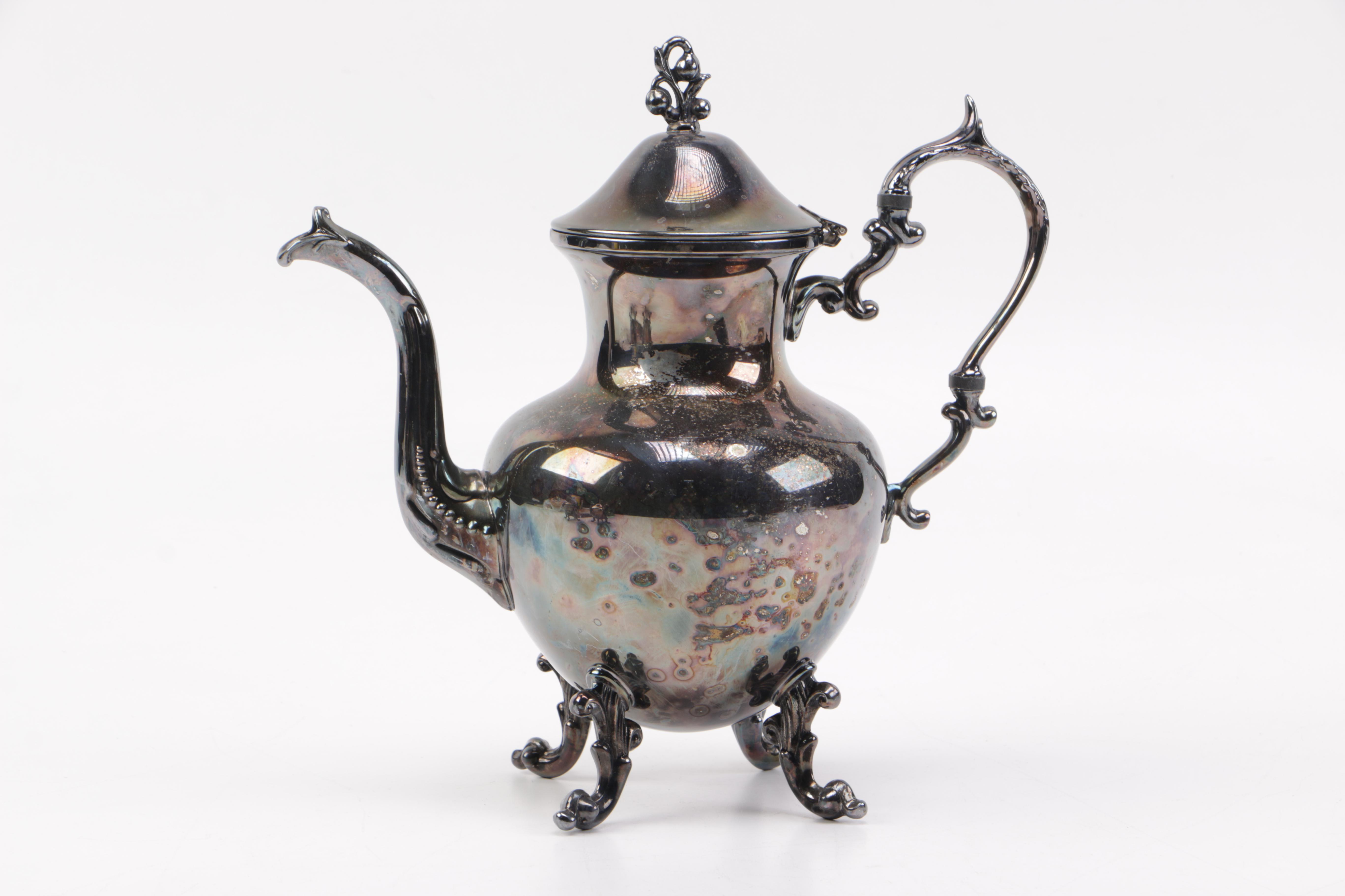 Birmingham Silver Co. Silver Plate Coffee Service with Platter