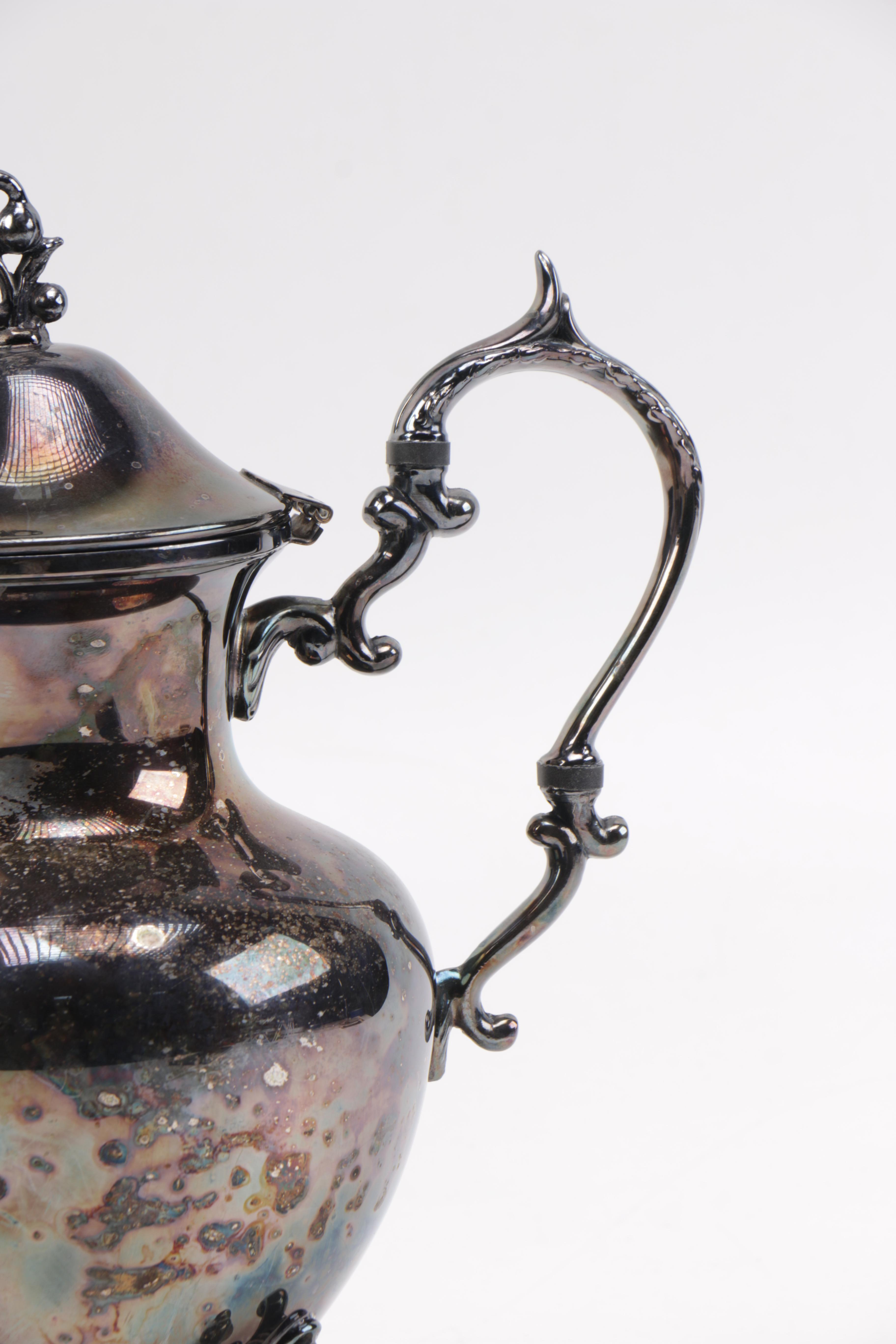 Birmingham Silver Co. Silver Plate Coffee Service with Platter
