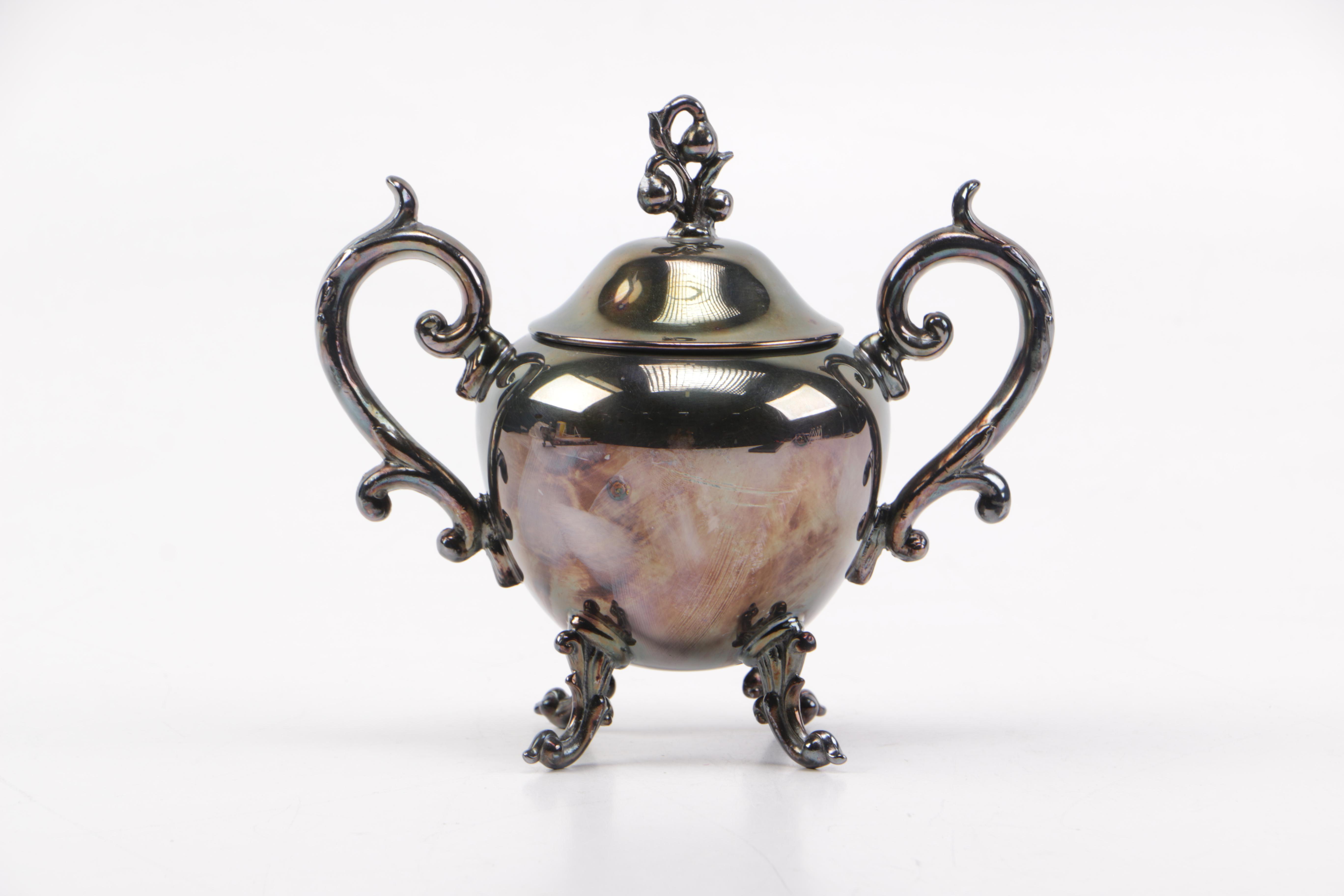 Birmingham Silver Co. Silver Plate Coffee Service with Platter