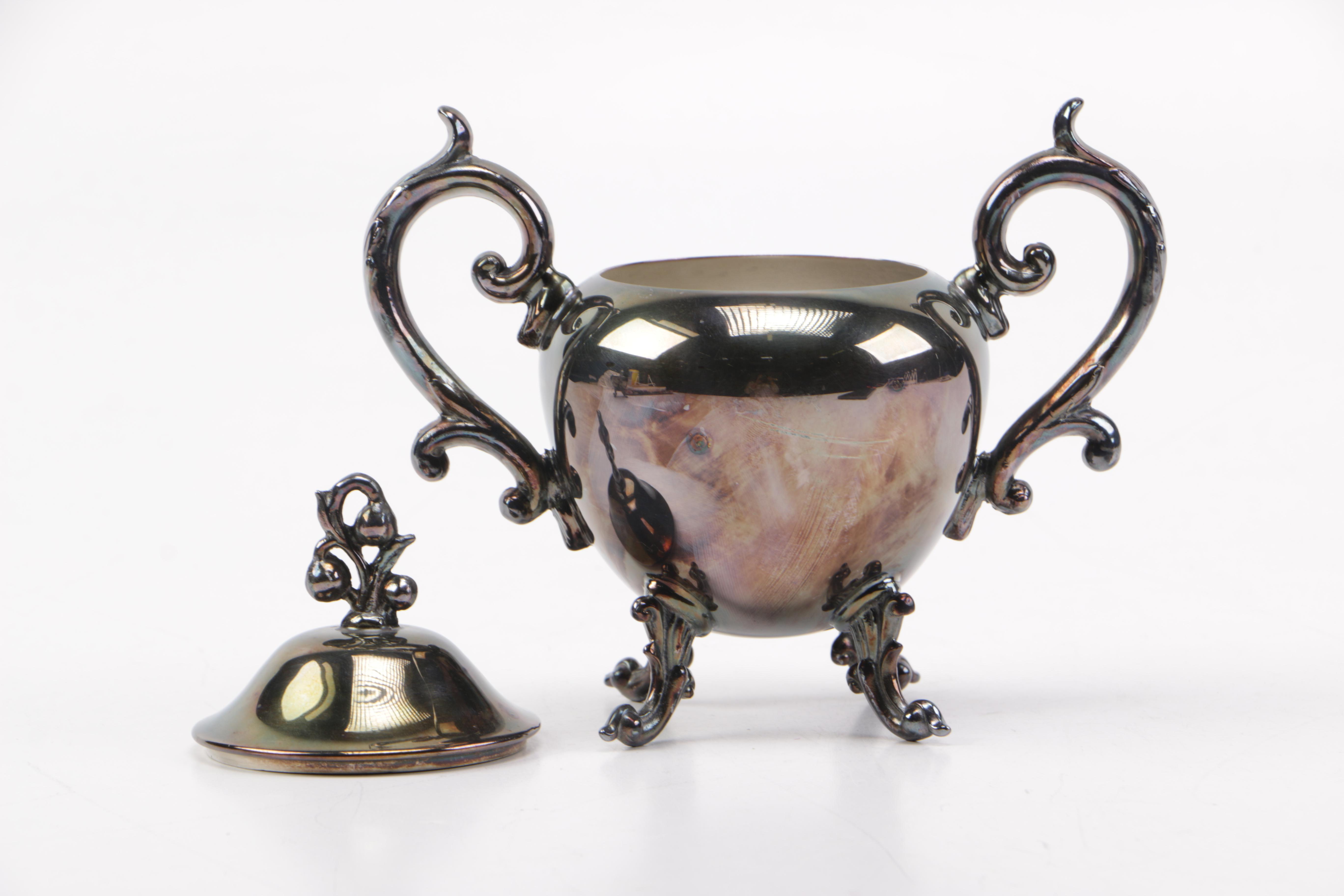 Birmingham Silver Co. Silver Plate Coffee Service with Platter