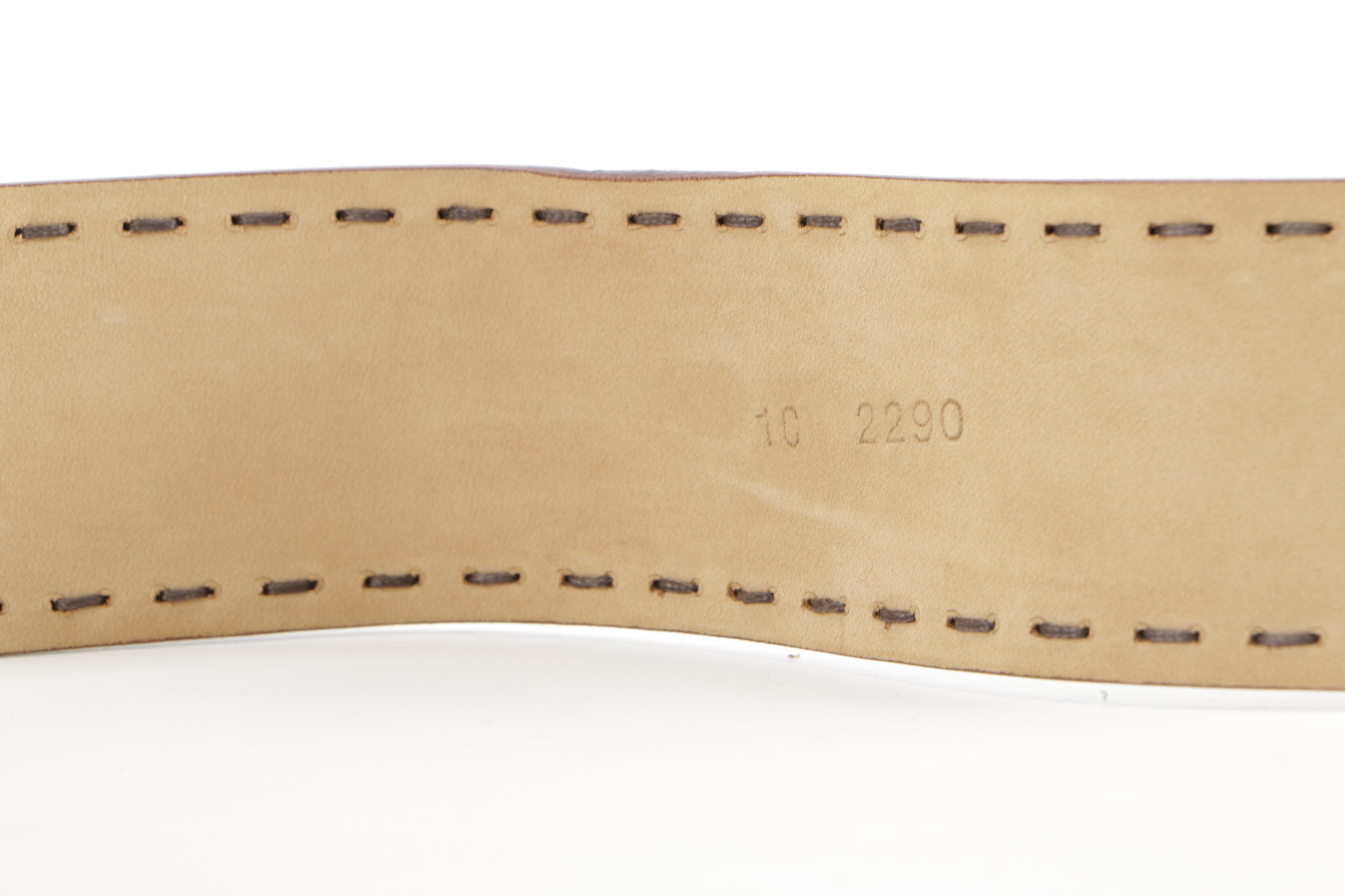 Prada Brown Suede Belt