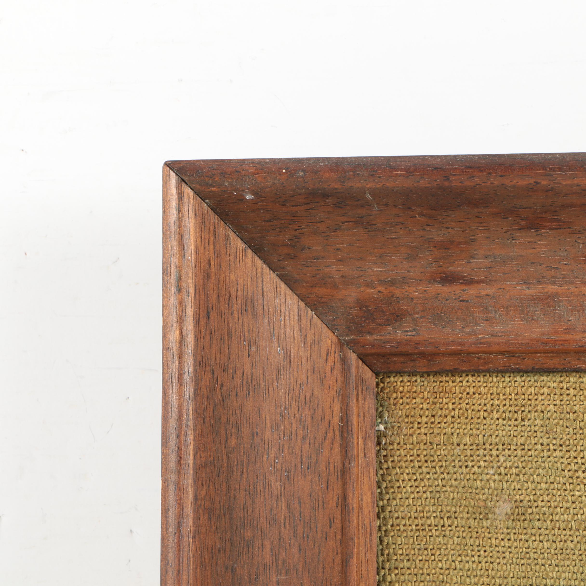 Mixed Media Bean Illustration of a Rooster