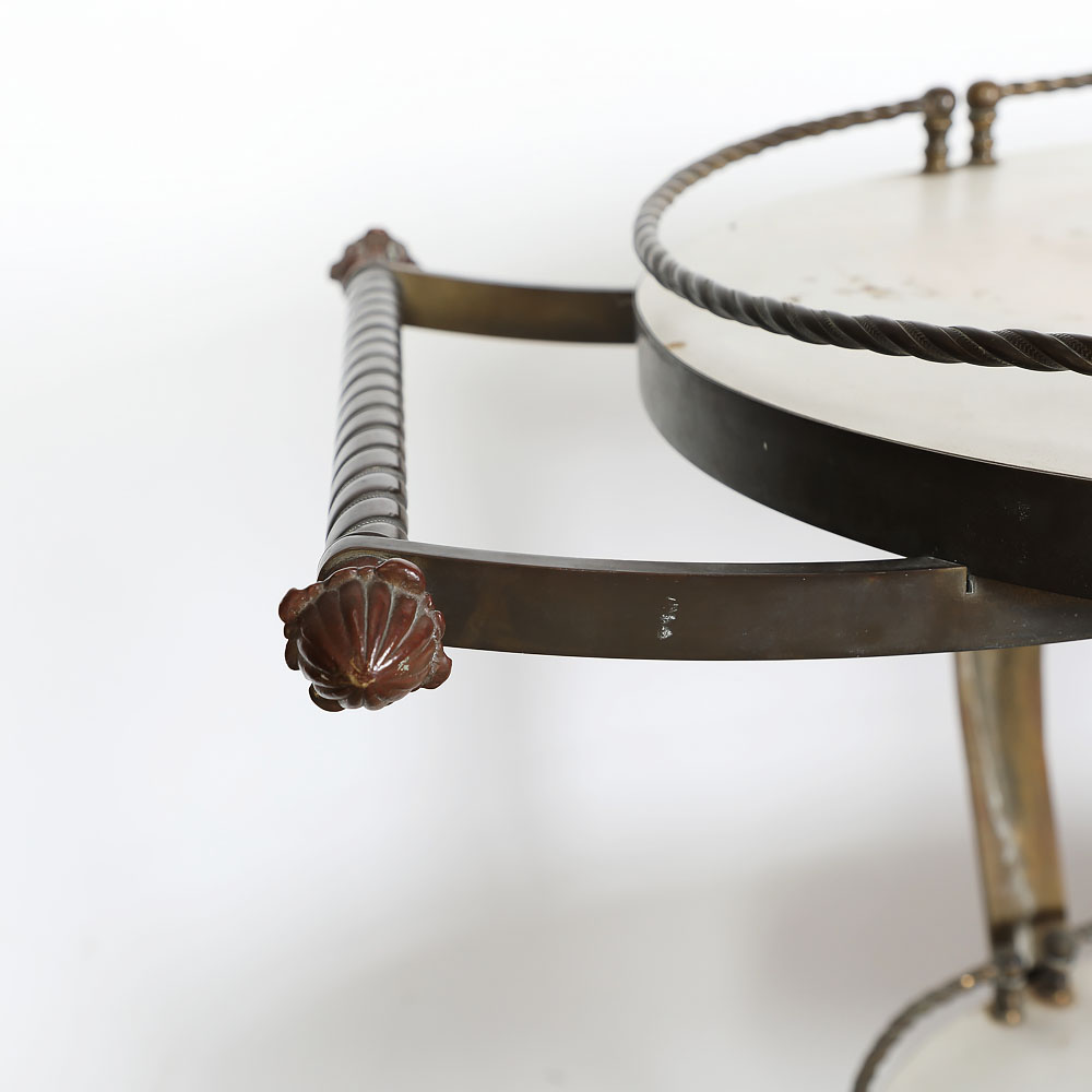 Mid-Century Rococo Style Bar Cart