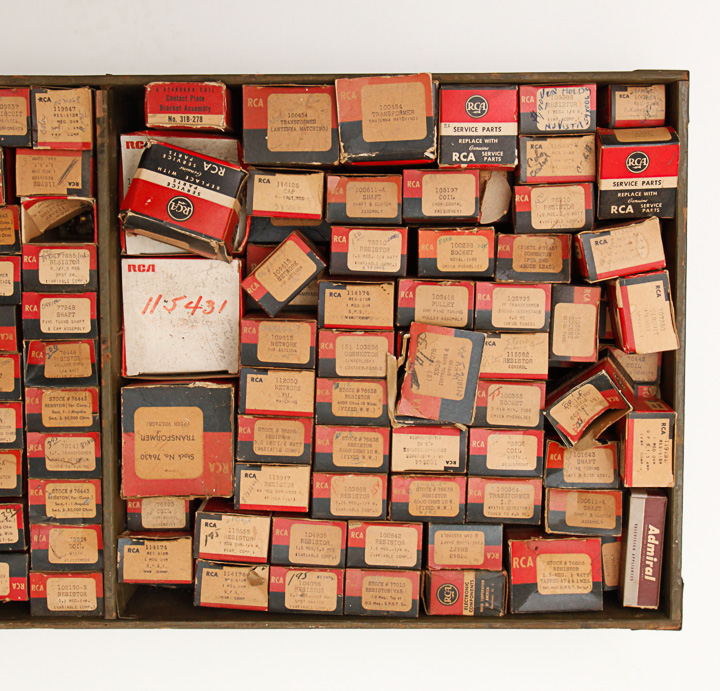 Collection of Vintage RCA Television Parts
