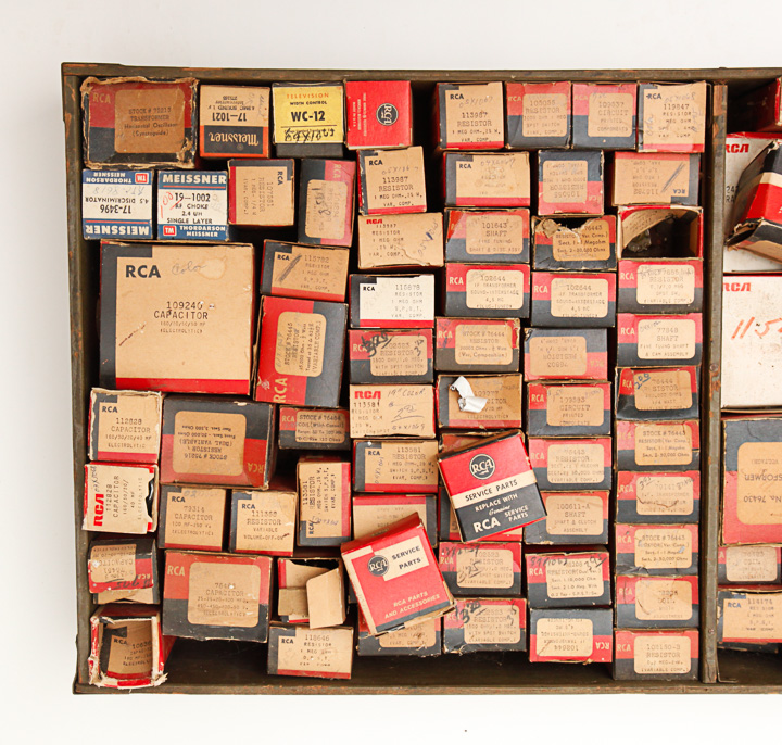 Collection of Vintage RCA Television Parts
