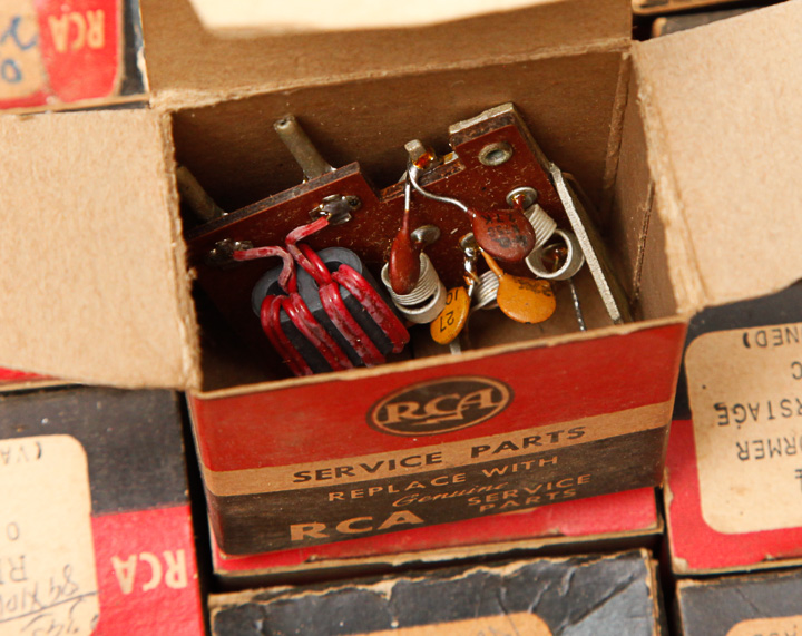 Collection of Vintage RCA Television Parts