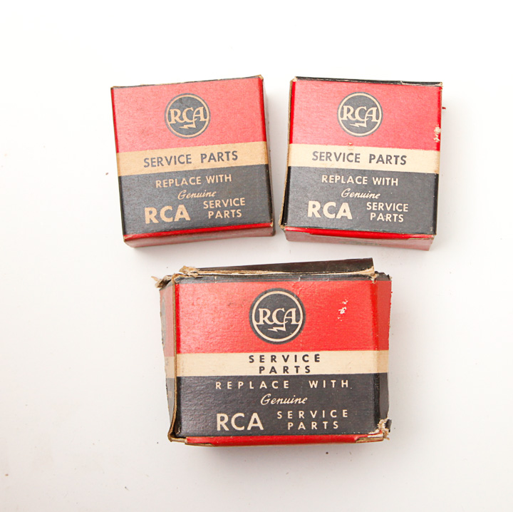 Collection of Vintage RCA Television Parts
