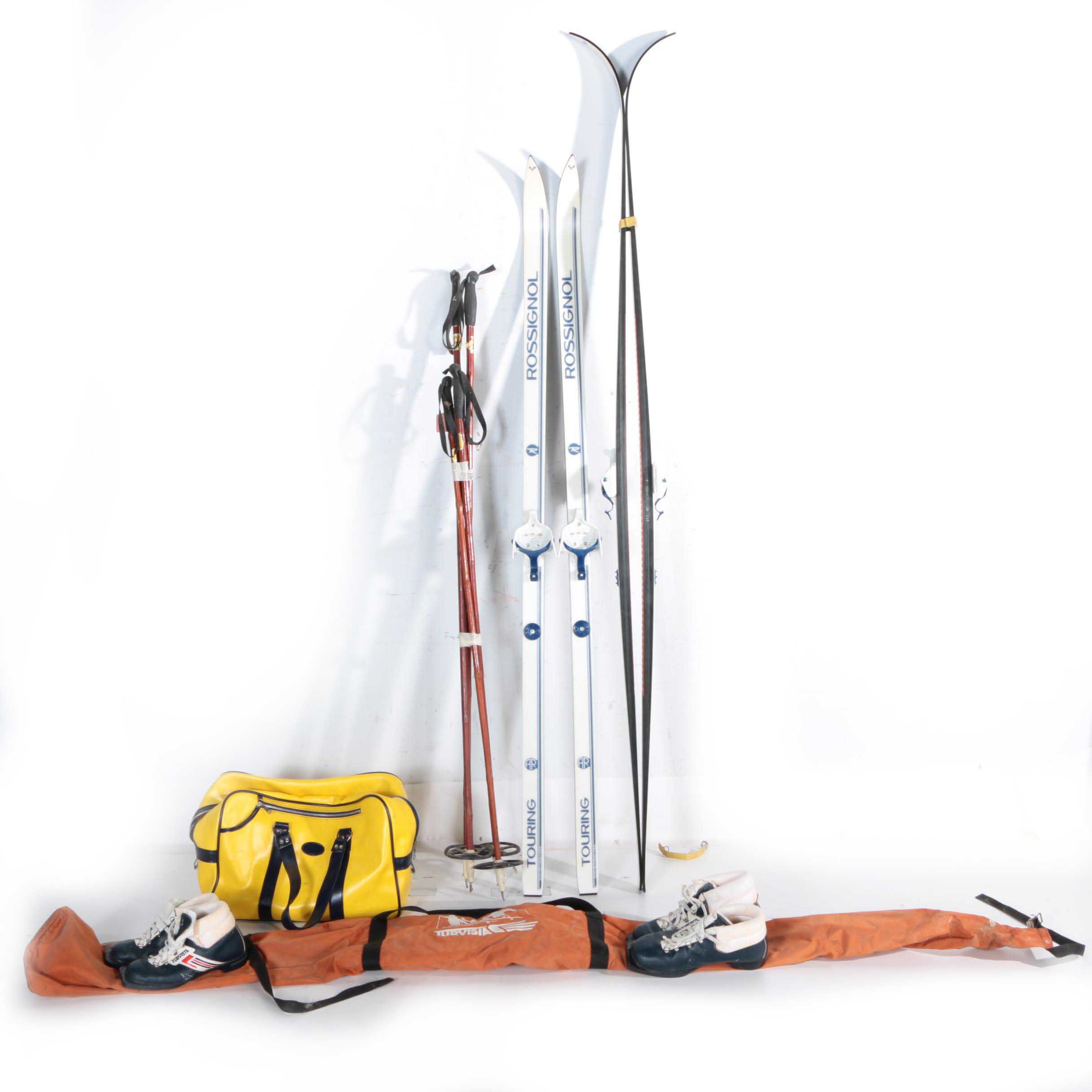 Vintage Cross Country Skis and Accessories