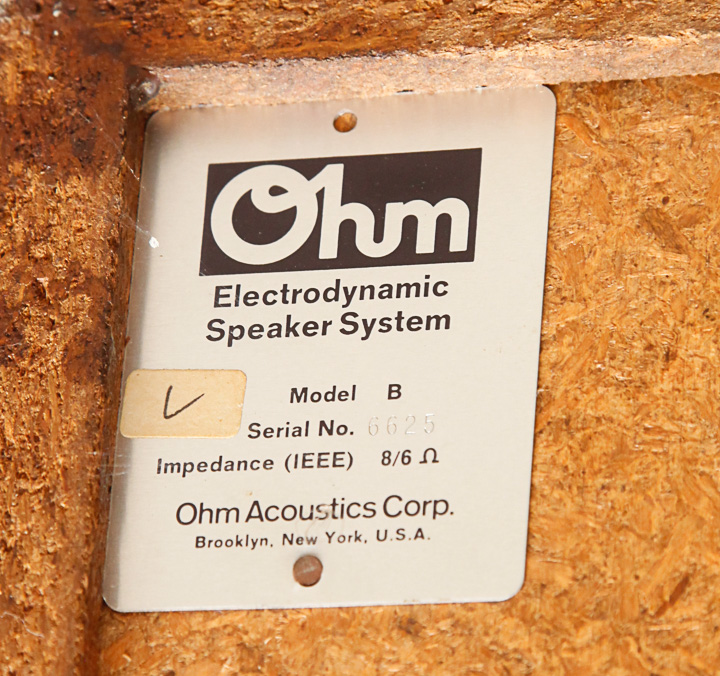 Ohm Electrodynamic Floorstanding Speakers