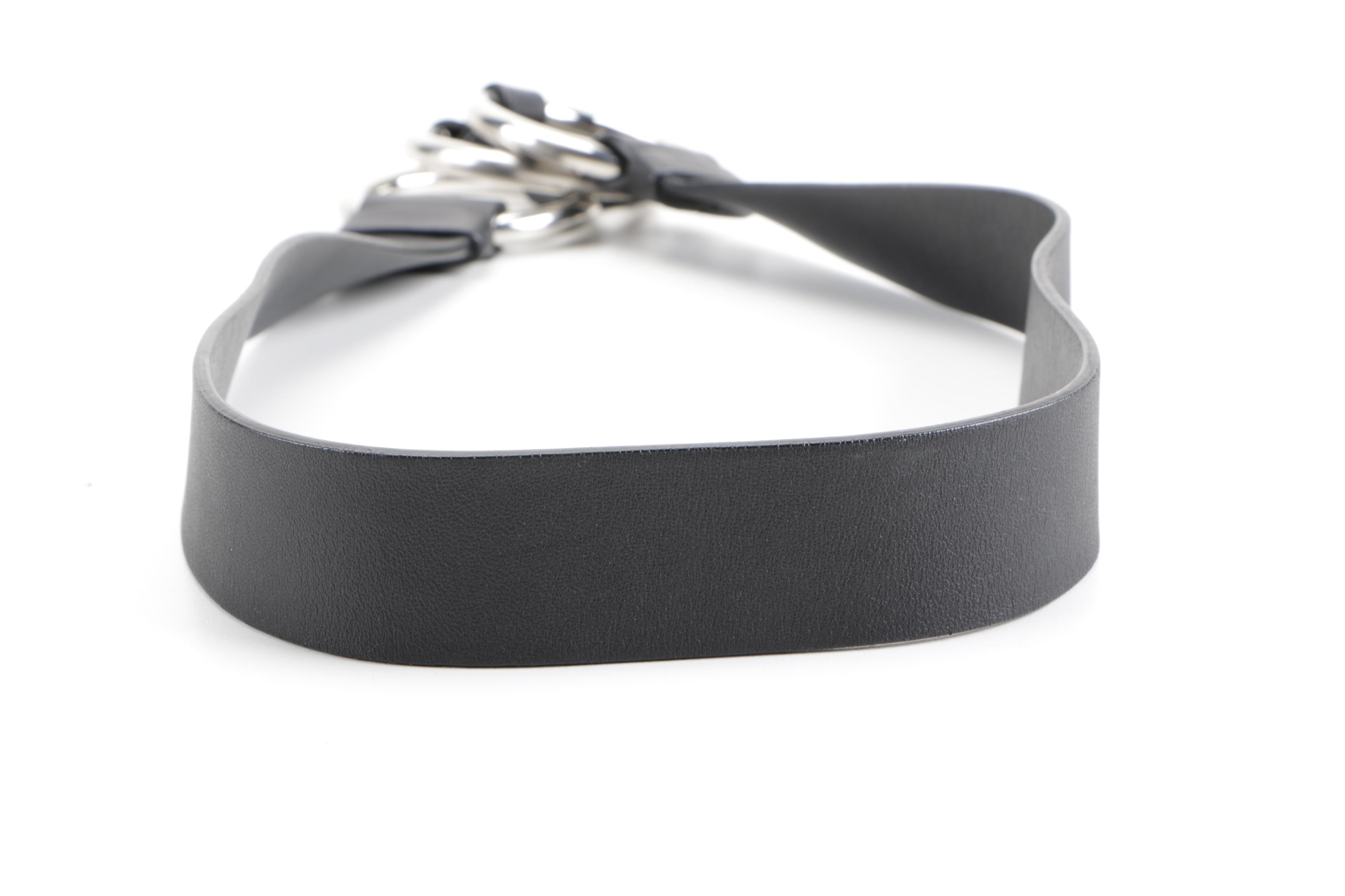 Prada Black Leather Belt