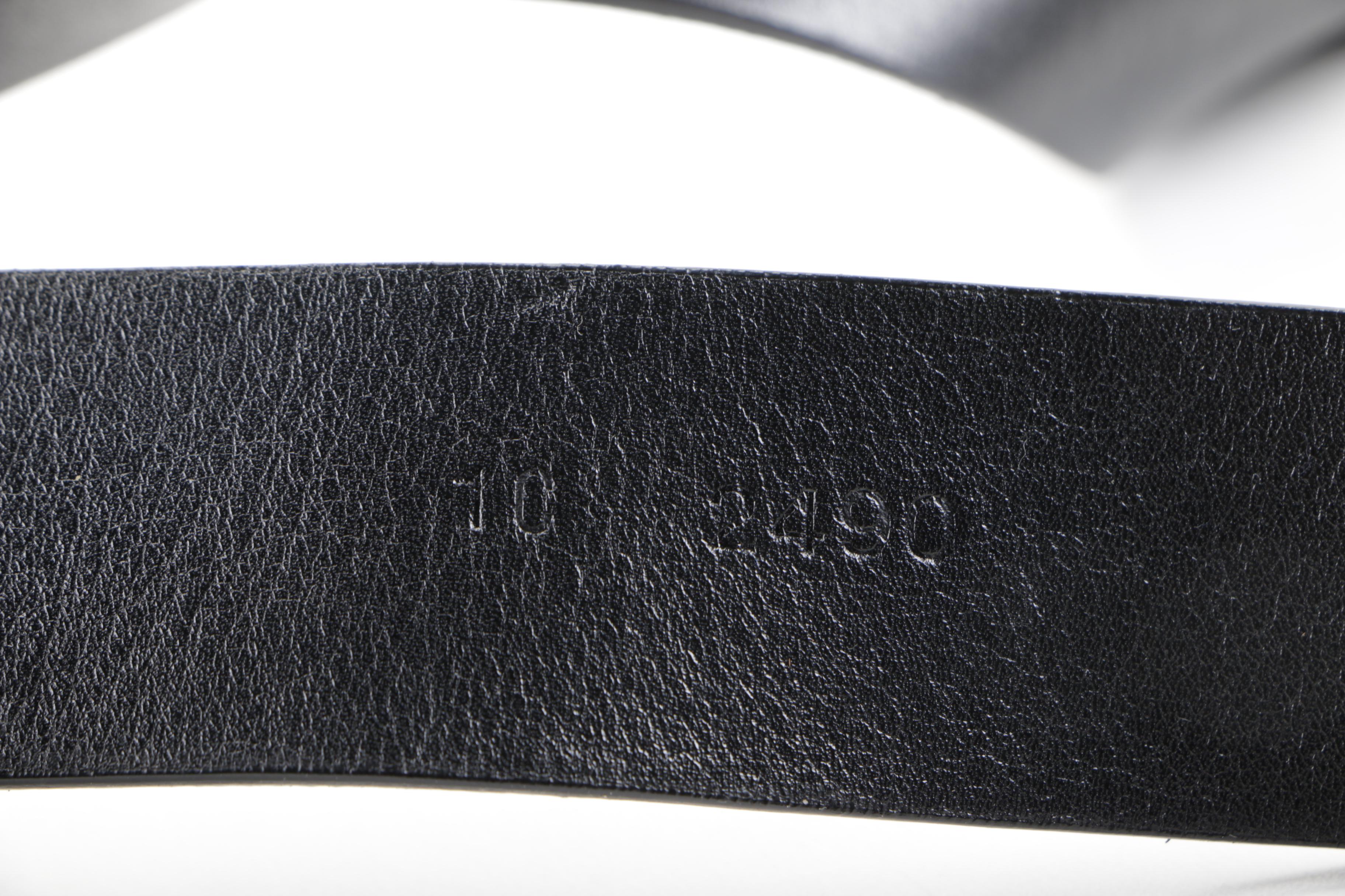 Prada Black Leather Belt