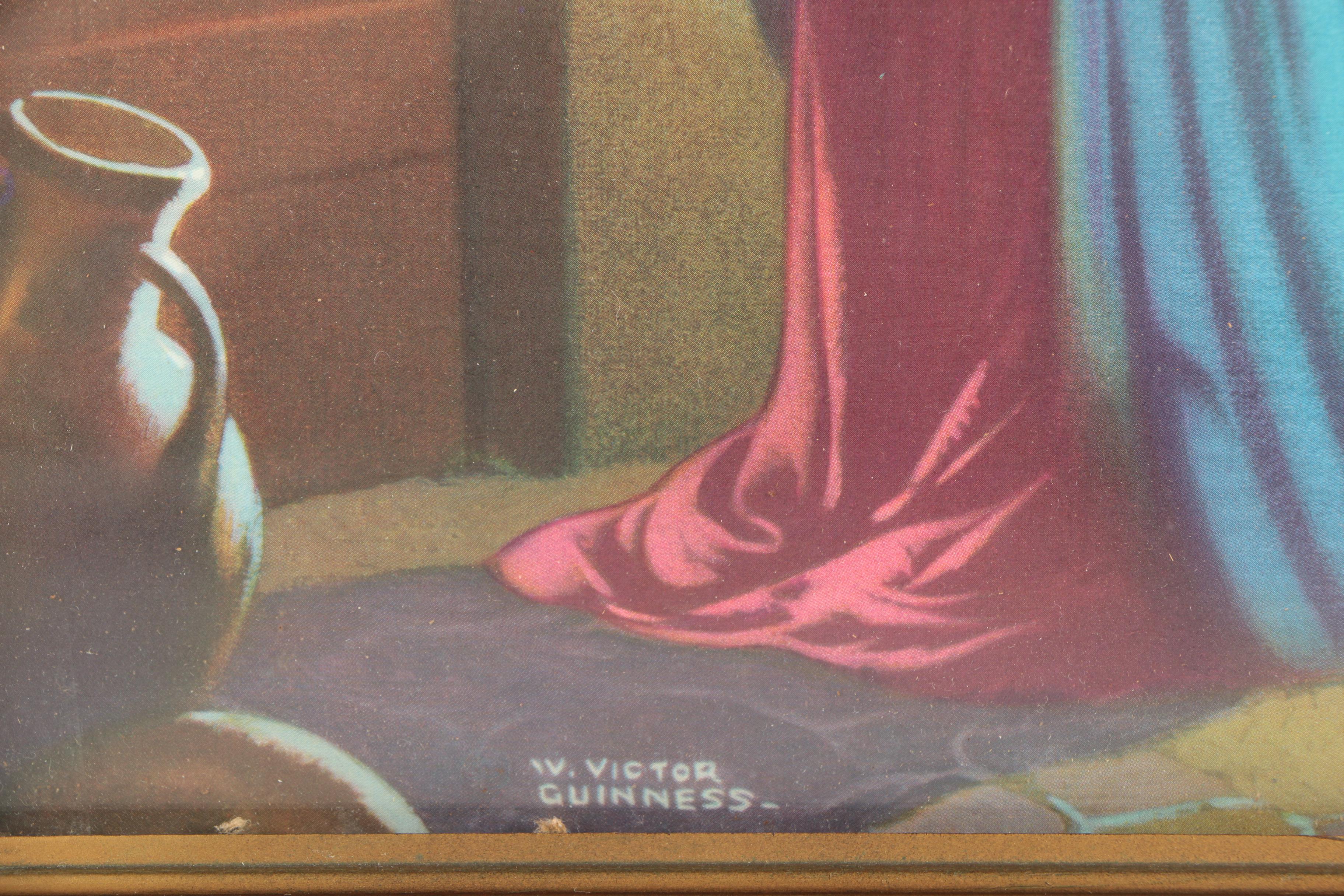 Offset Lithograph After W. Victor Guinness of Jesus Christ