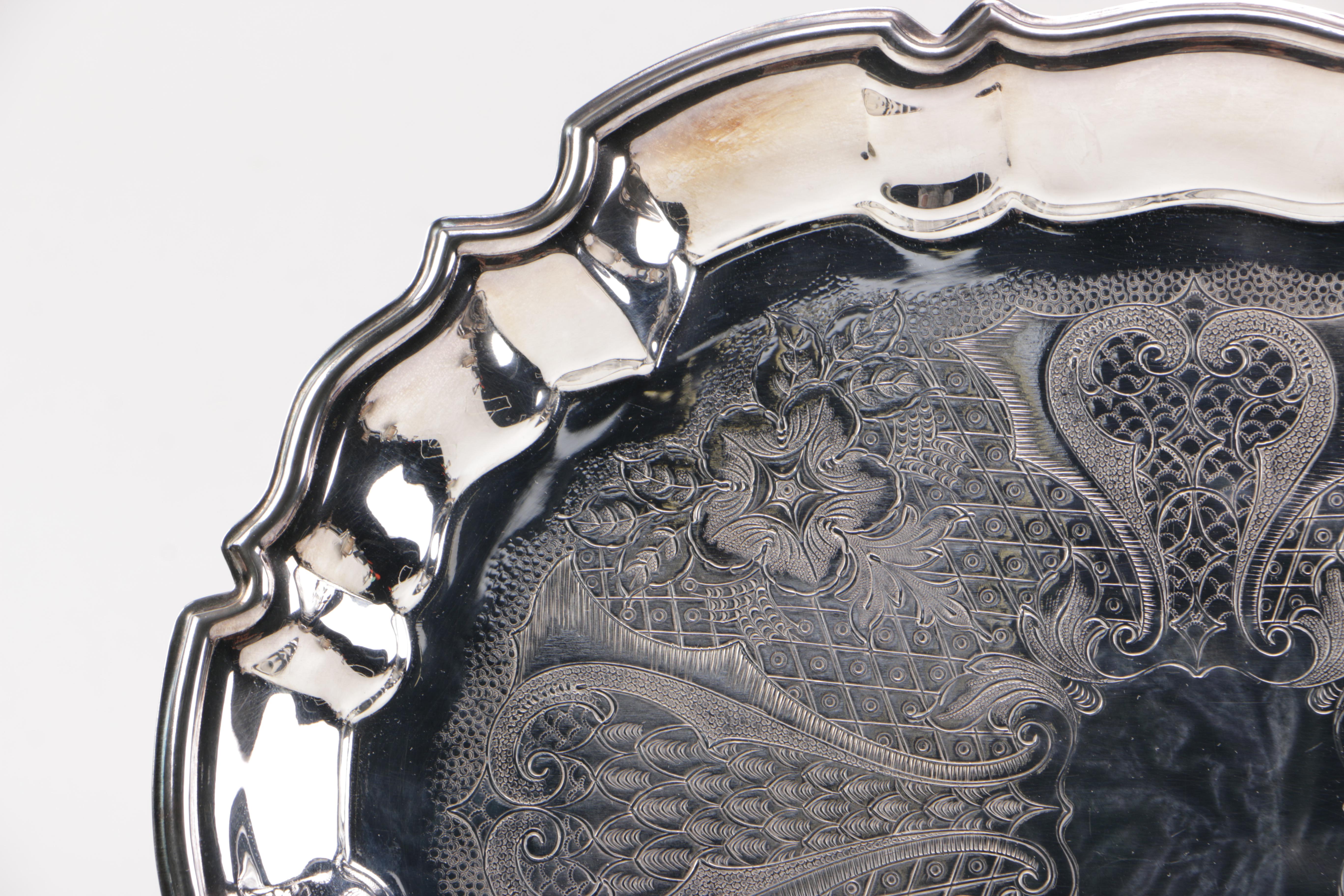 Silver Plate Serving Trays with Eales of Sheffield