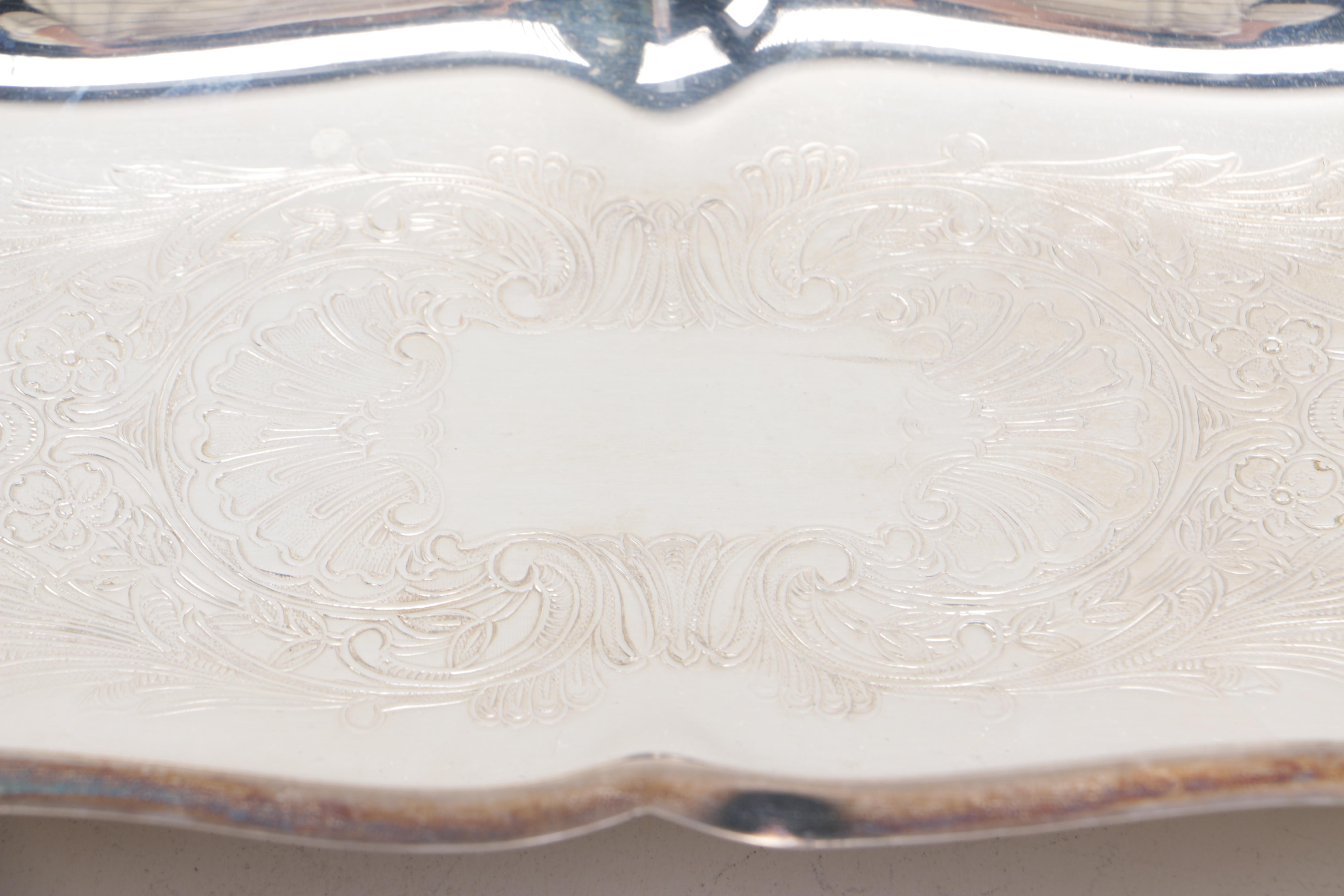 Silver Plate Serving Trays with Eales of Sheffield
