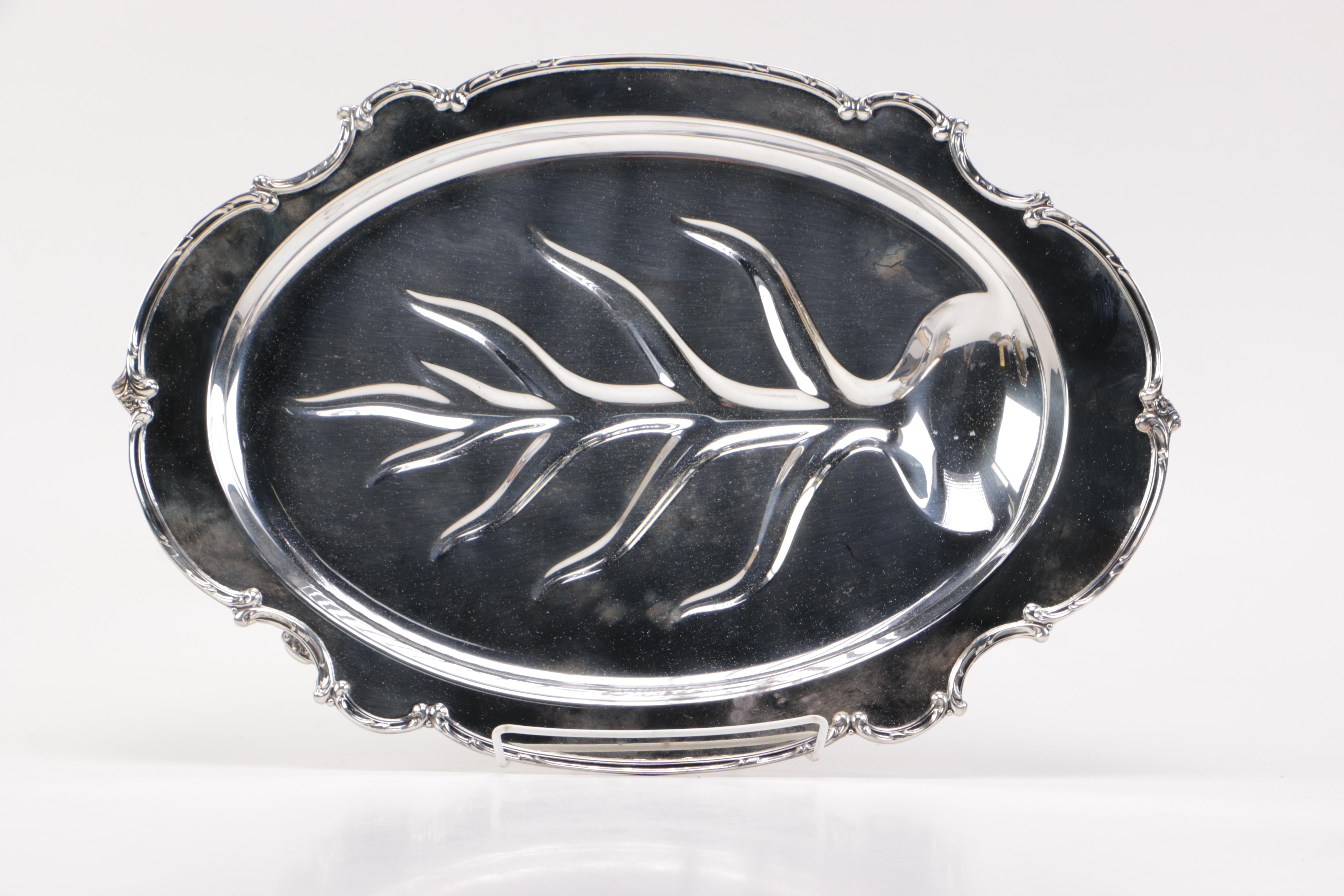 Silver Plate Serving Trays with Eales of Sheffield