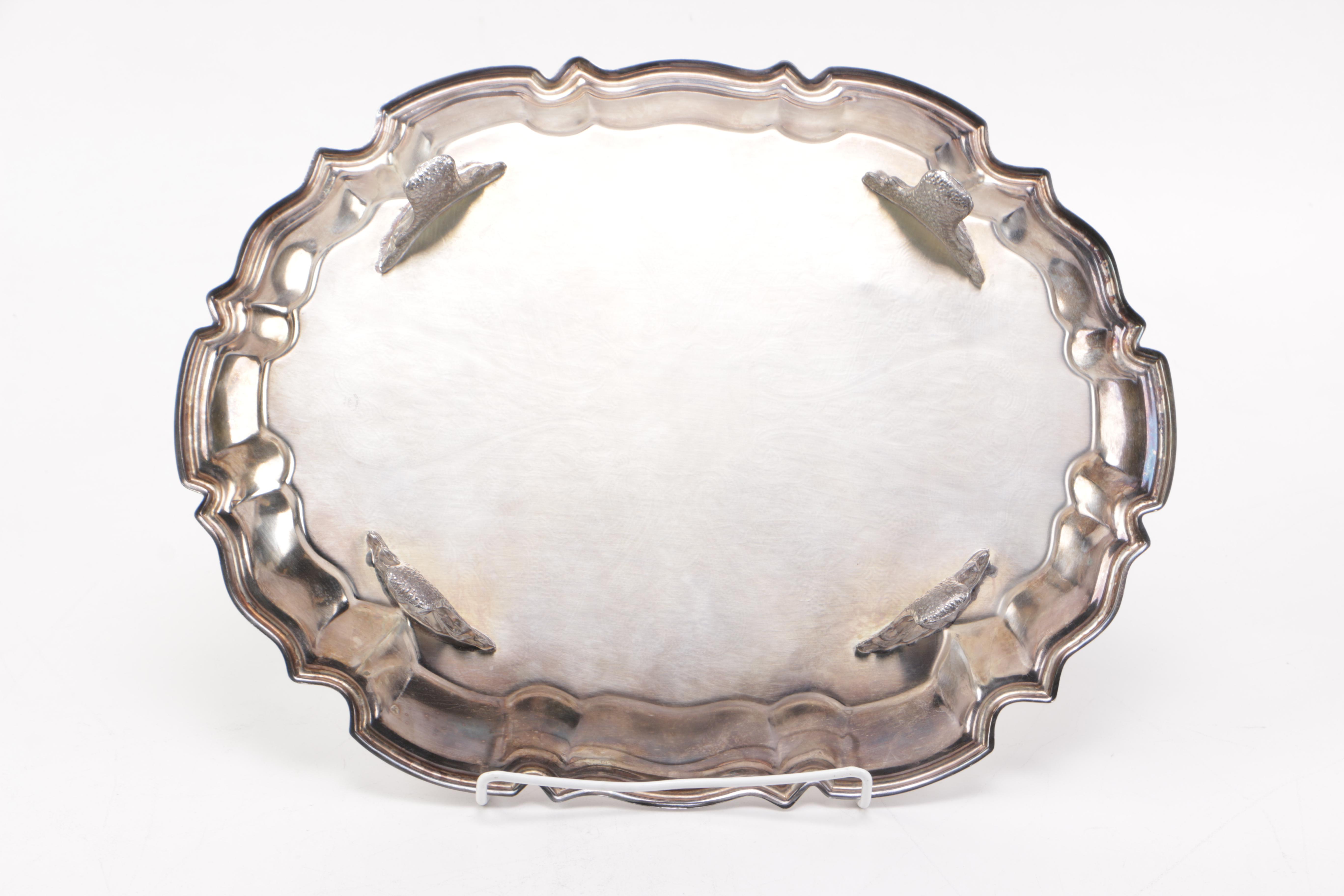 Silver Plate Serving Trays with Eales of Sheffield