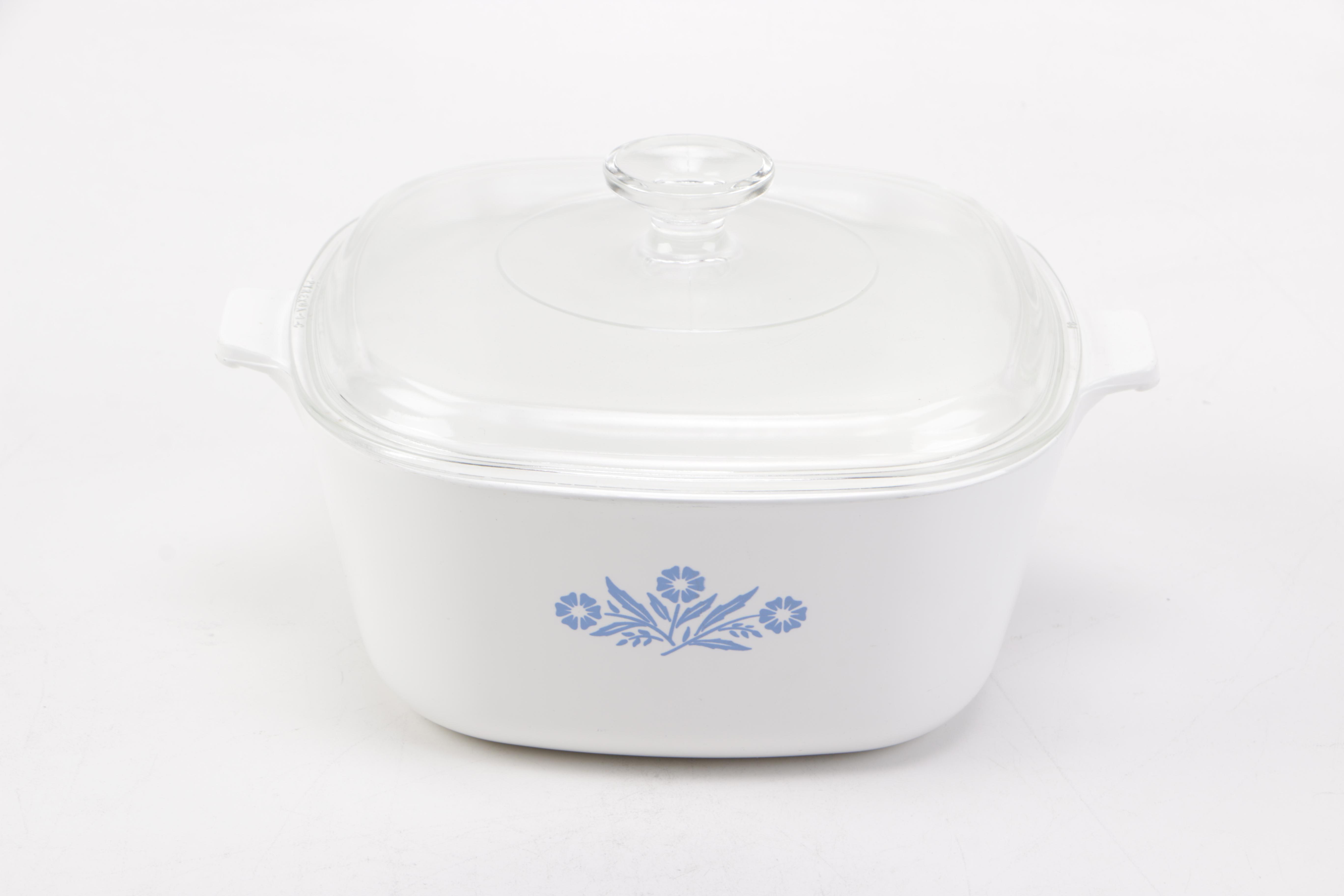 Corningware "Cornflower" Serveware and Hall "Ambiance" Crock