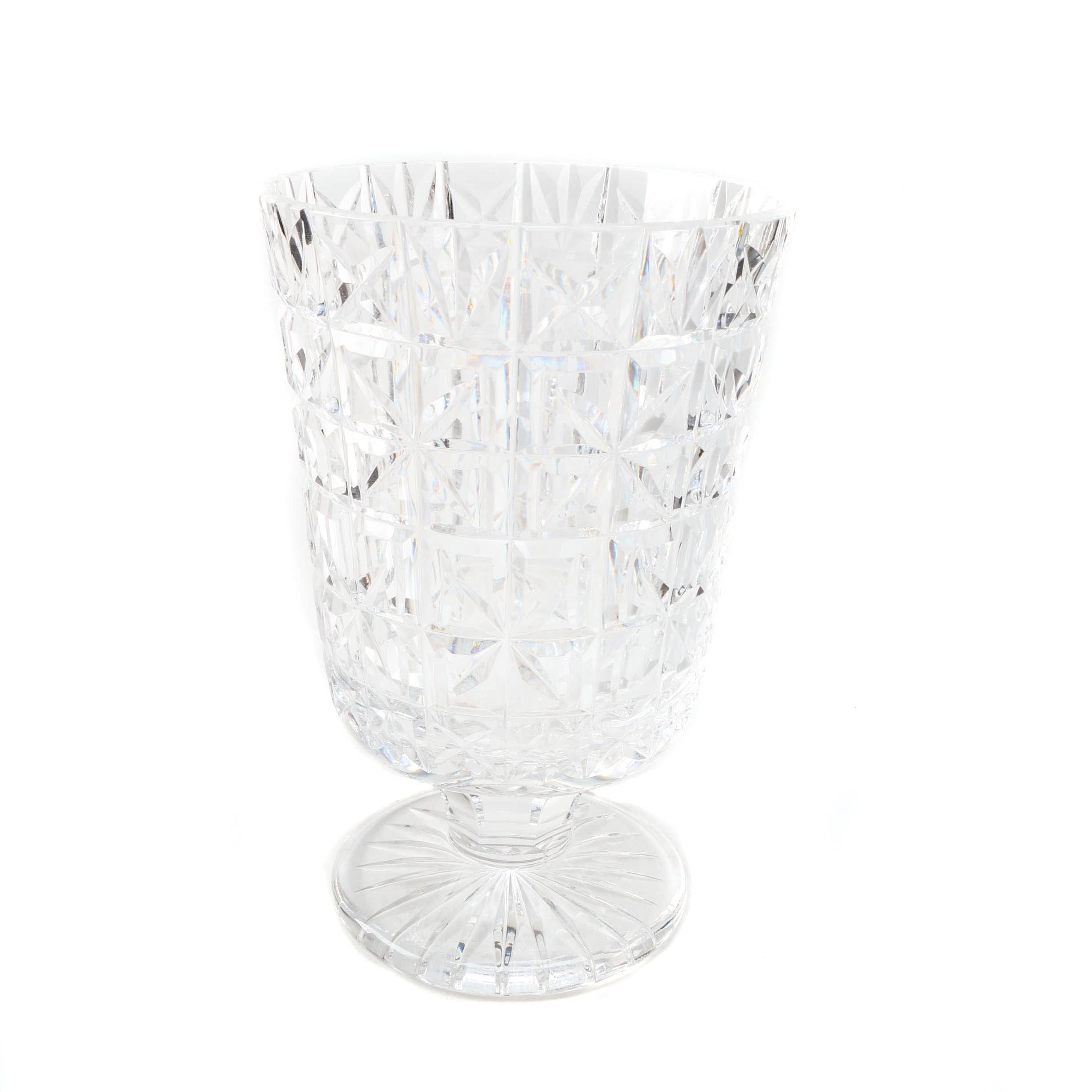 Waterford Crystal Large Footed Vase