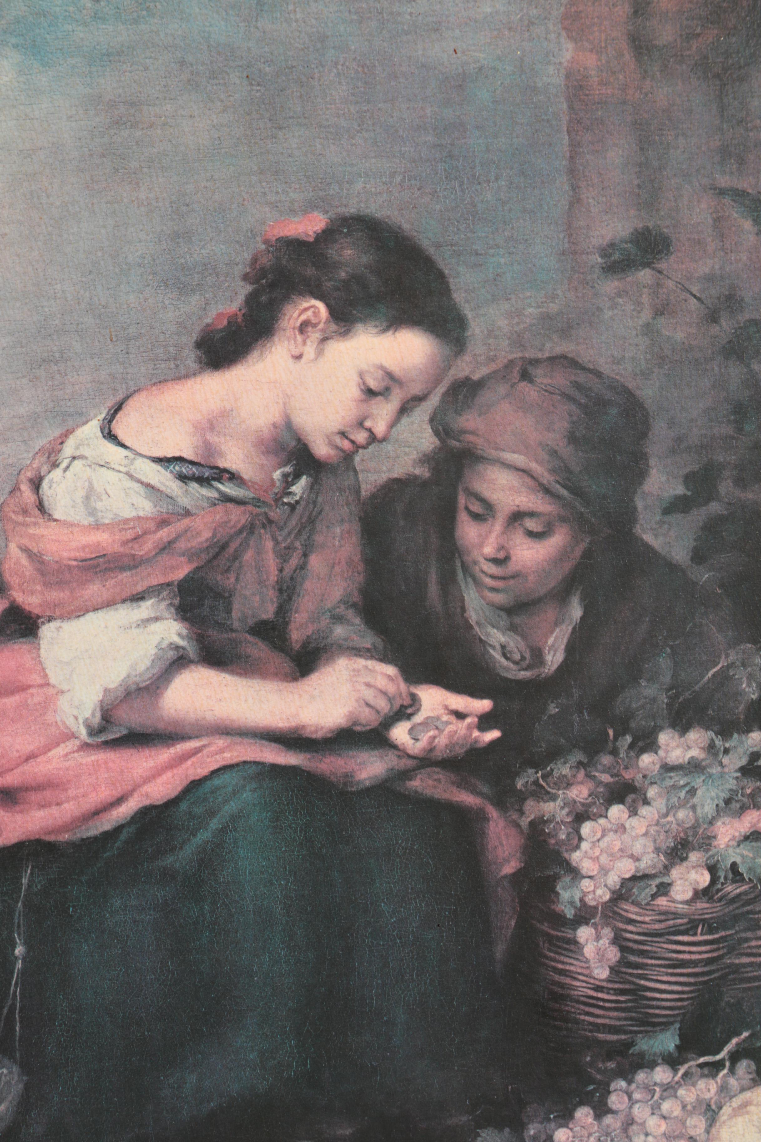 Offset Lithograph After Bartolomé Esteban Murillo's "The Little Fruit Seller"