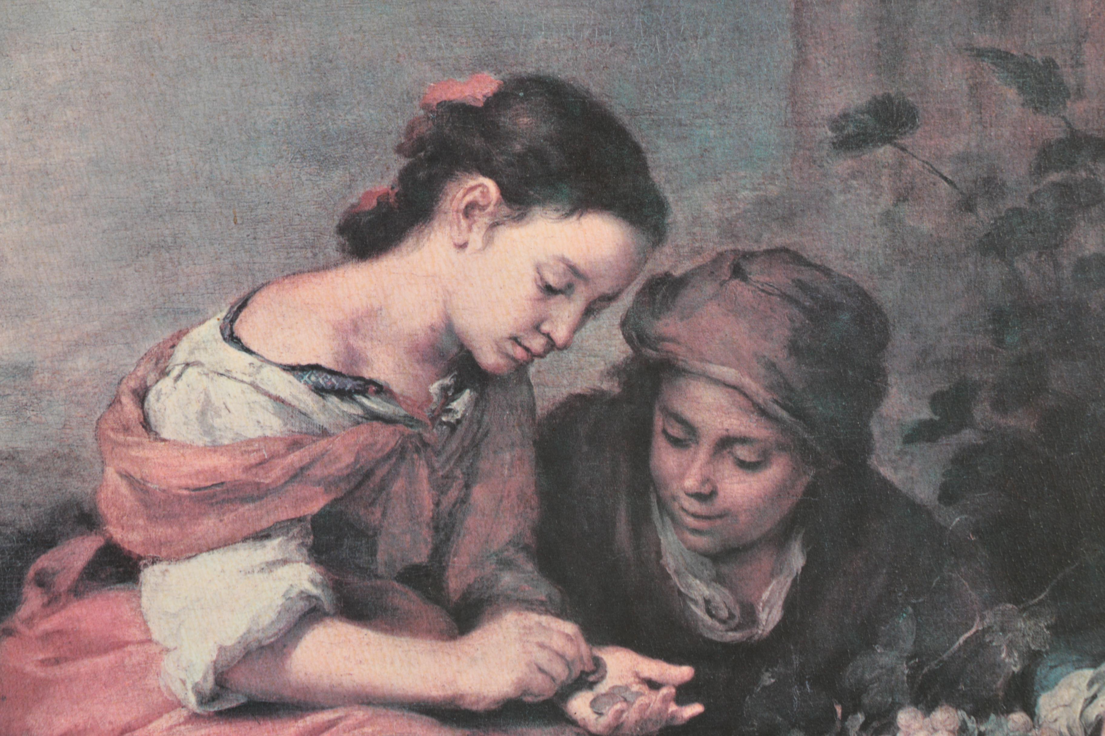 Offset Lithograph After Bartolomé Esteban Murillo's "The Little Fruit Seller"