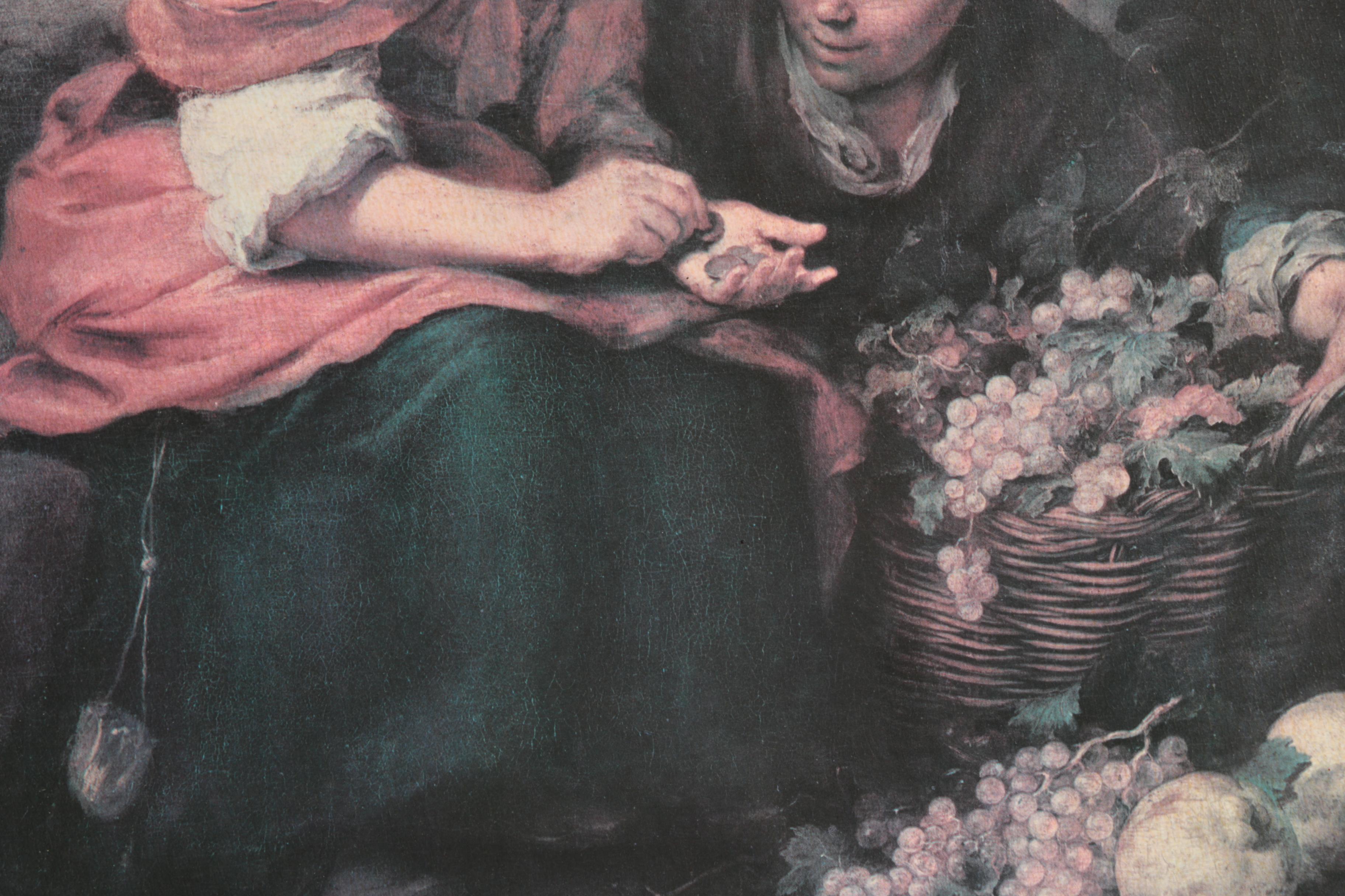 Offset Lithograph After Bartolomé Esteban Murillo's "The Little Fruit Seller"