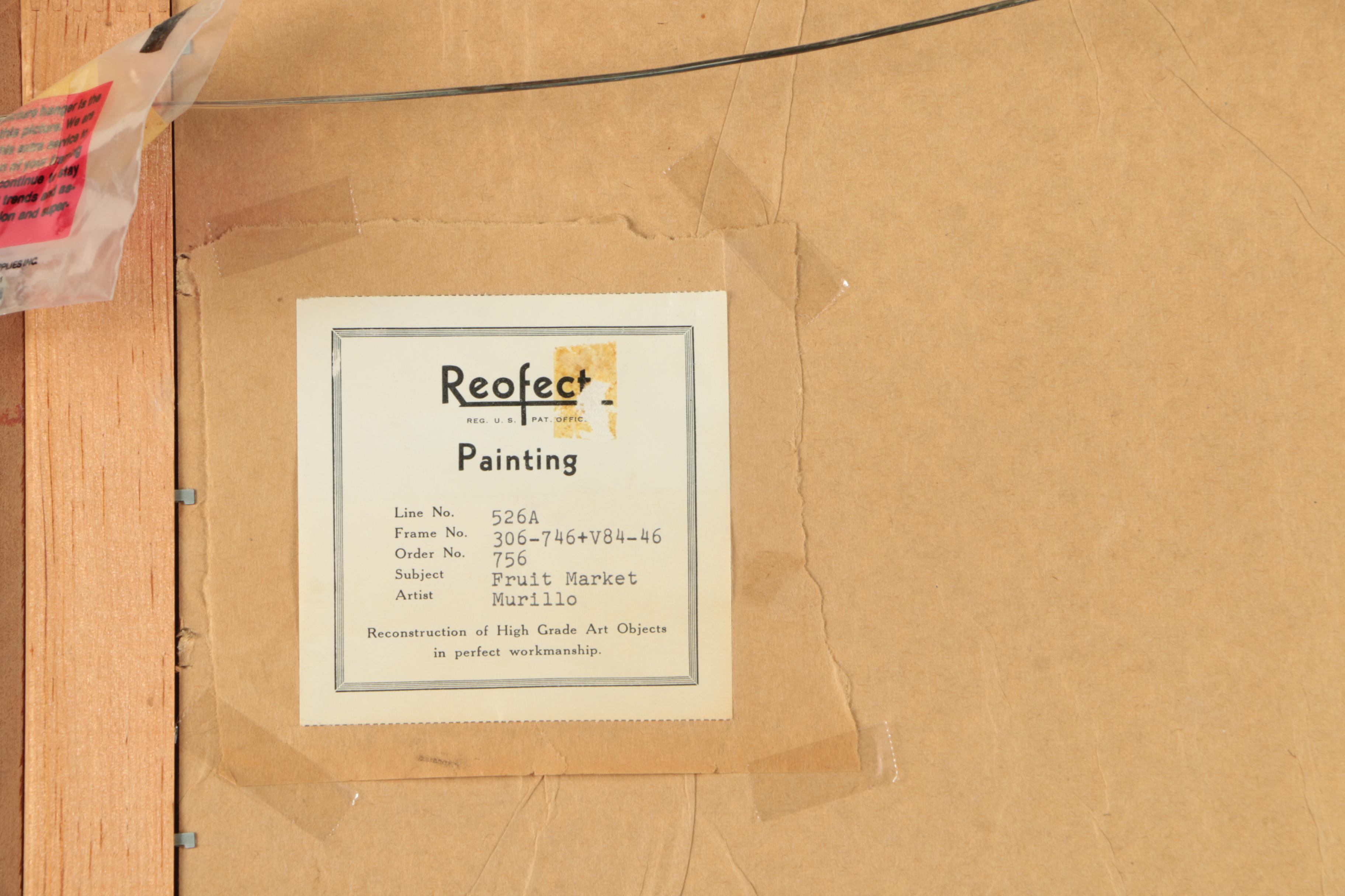 Offset Lithograph After Bartolomé Esteban Murillo's "The Little Fruit Seller"