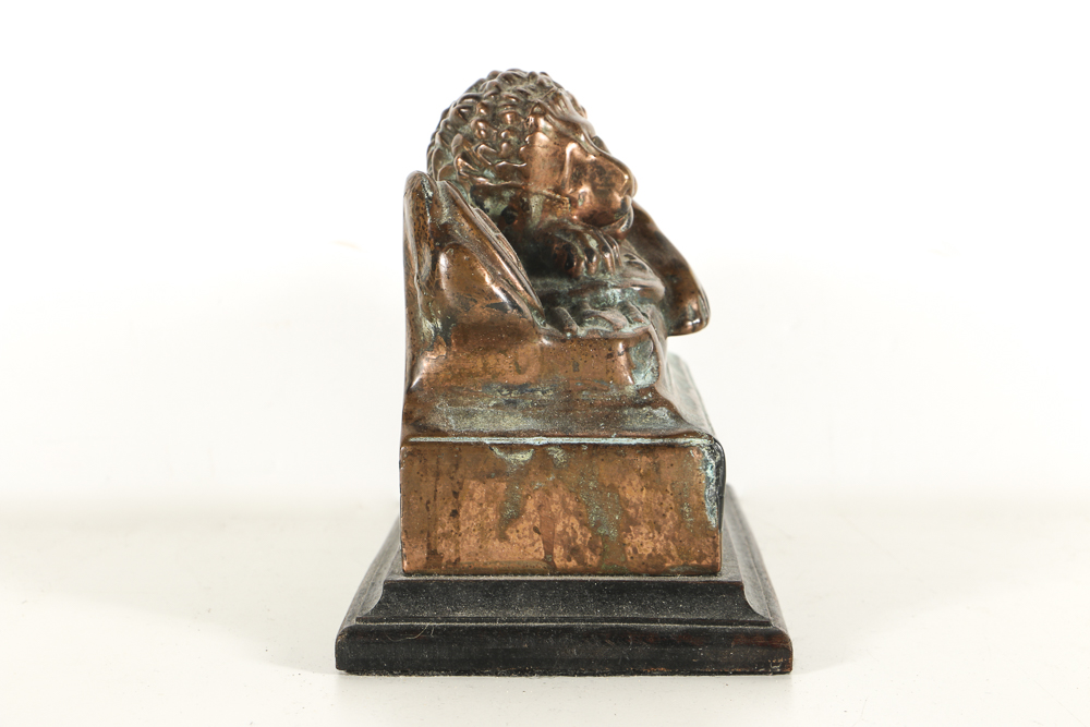 Vintage Copper Replica After the Swiss "Lion of Lucern"