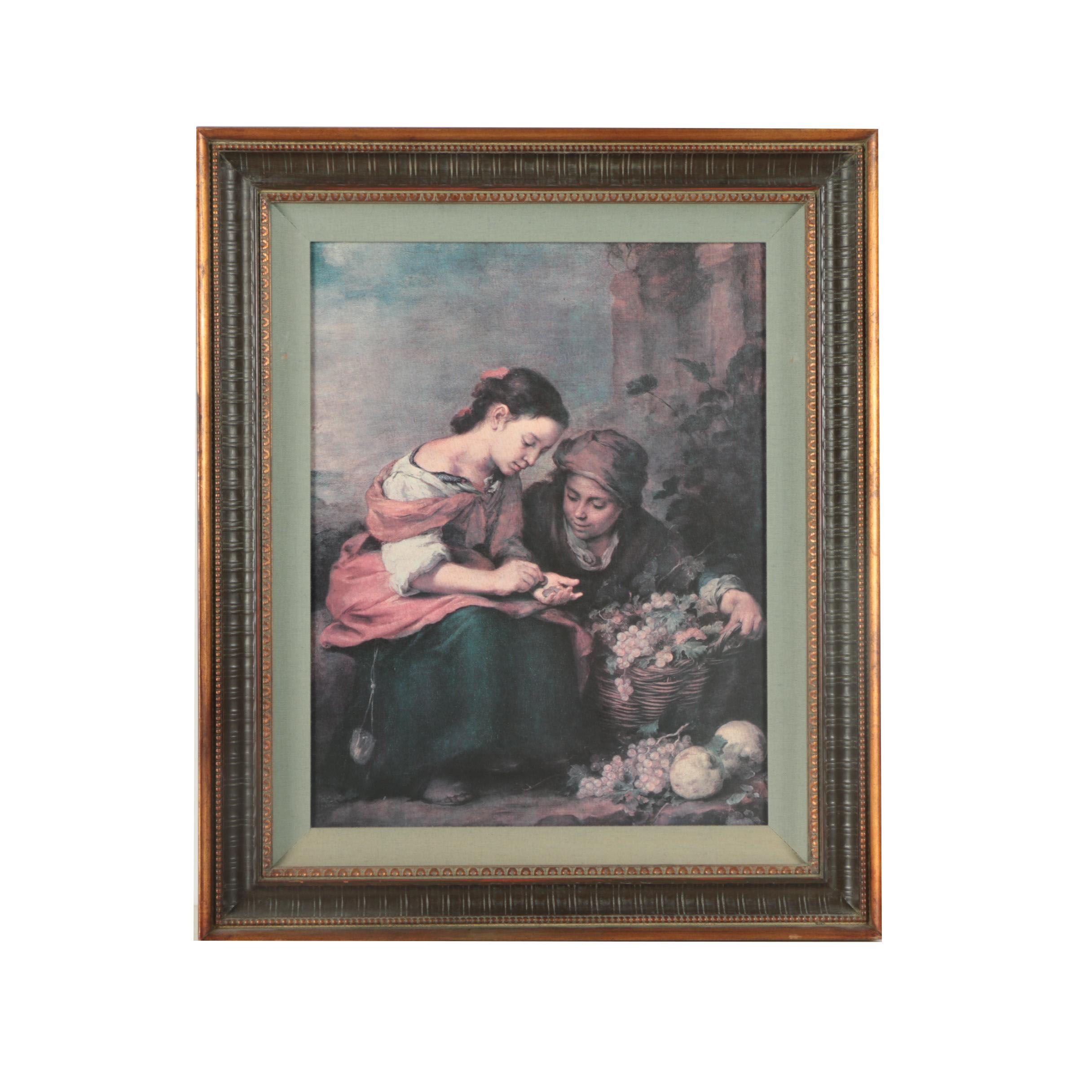 Offset Lithograph After Bartolomé Esteban Murillo's "The Little Fruit Seller"