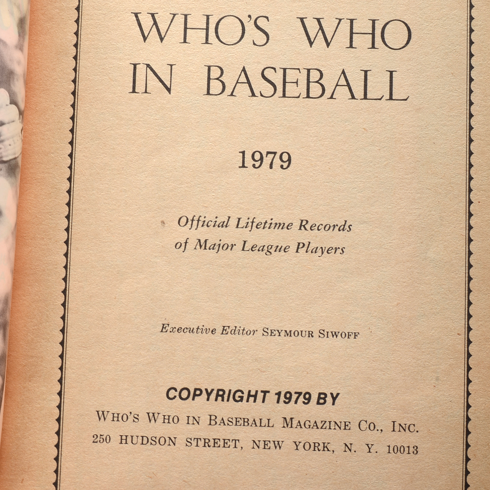 1968-1985 "Who's Who In Baseball"