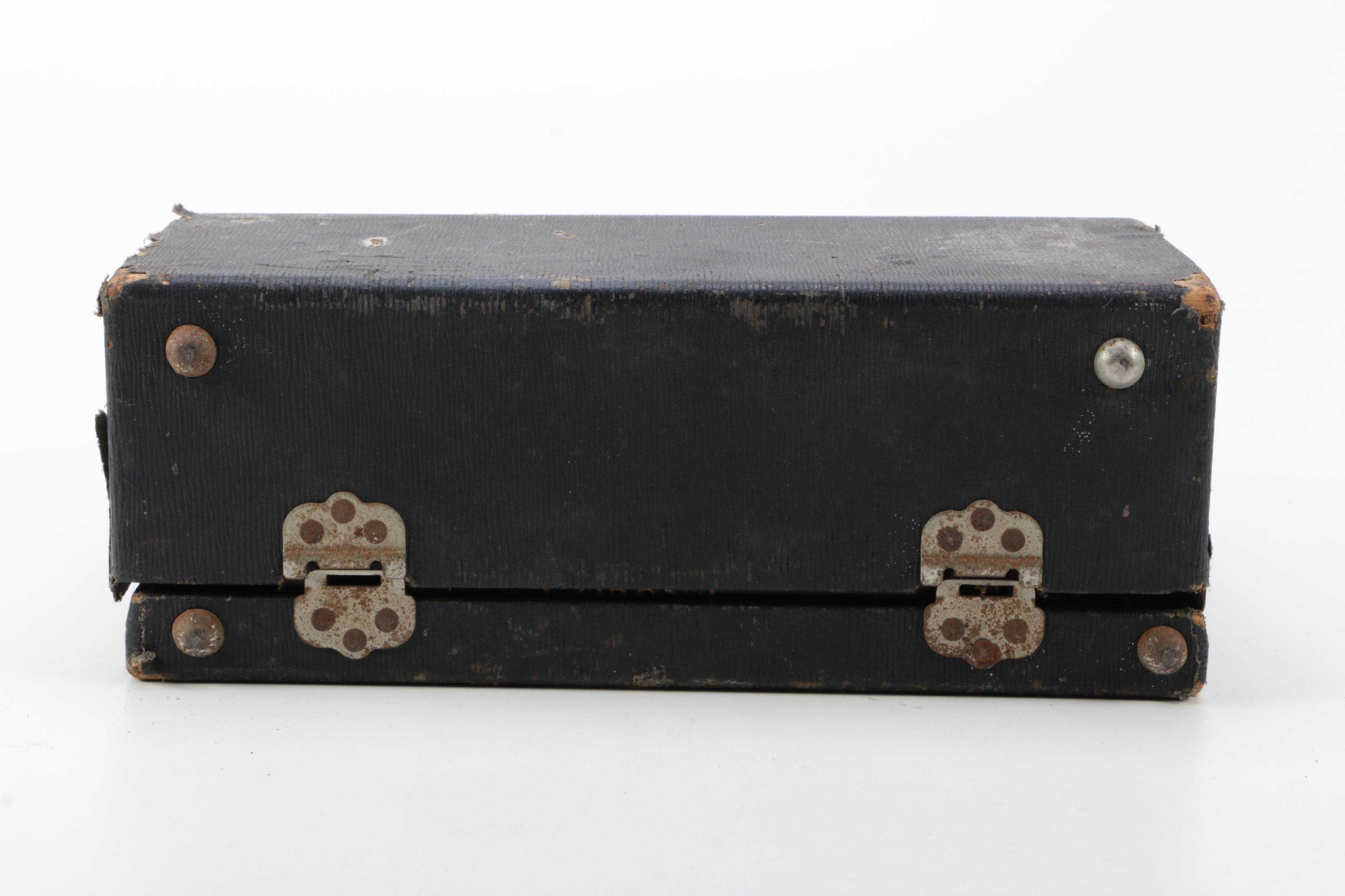 Vintage Corona Typewriter with Case and Manual