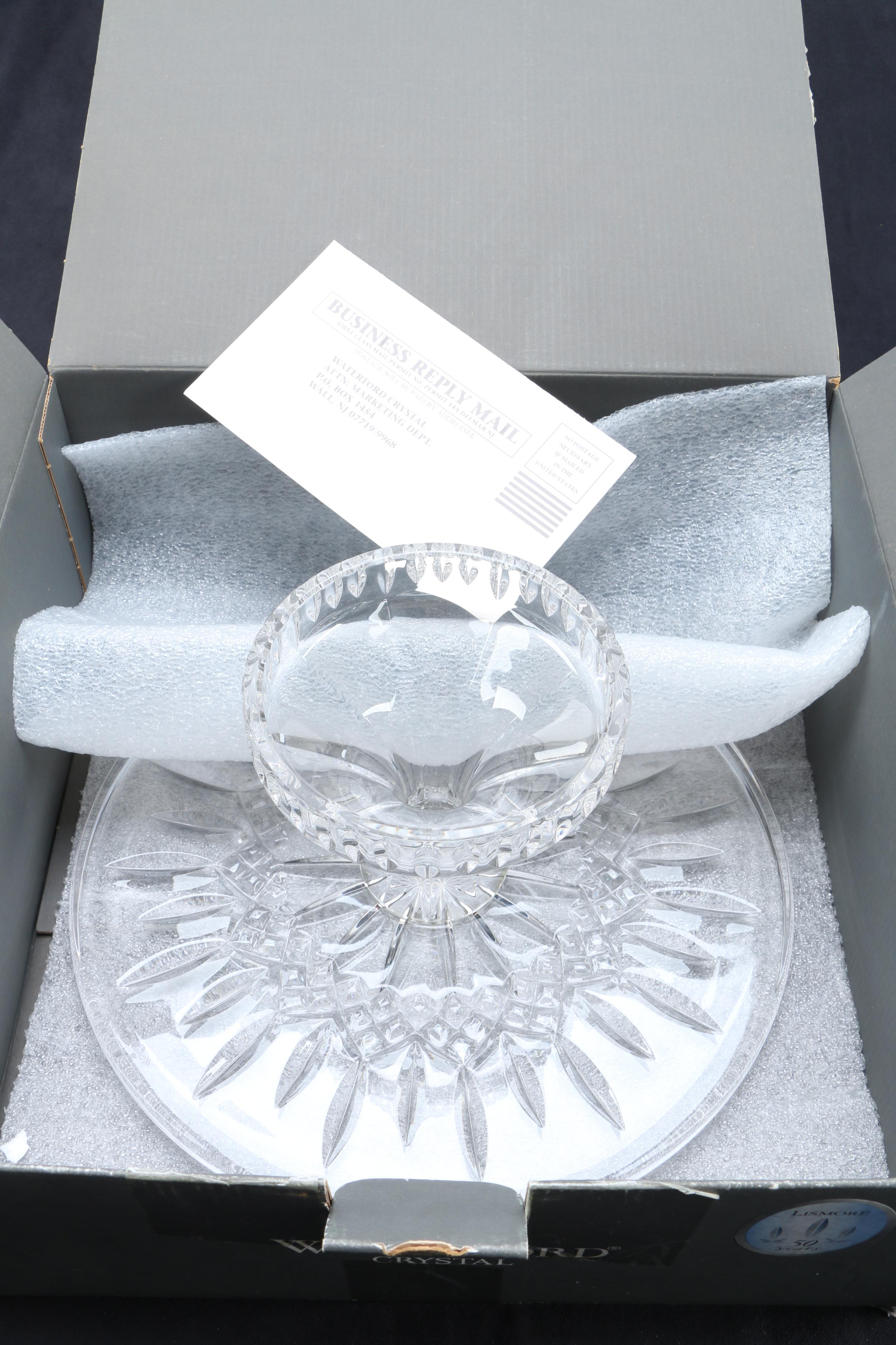 Waterford Crystal "Lismore" Cake Plate