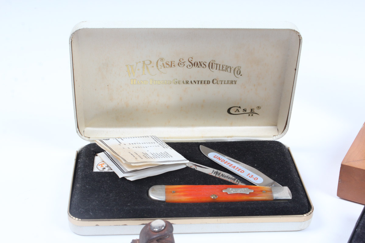 Collection of Zippo Lighters and Folding Knives