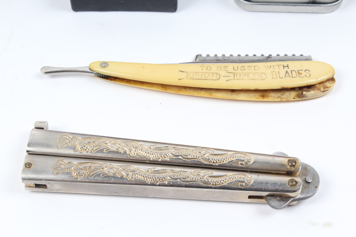 Collection of Zippo Lighters and Folding Knives